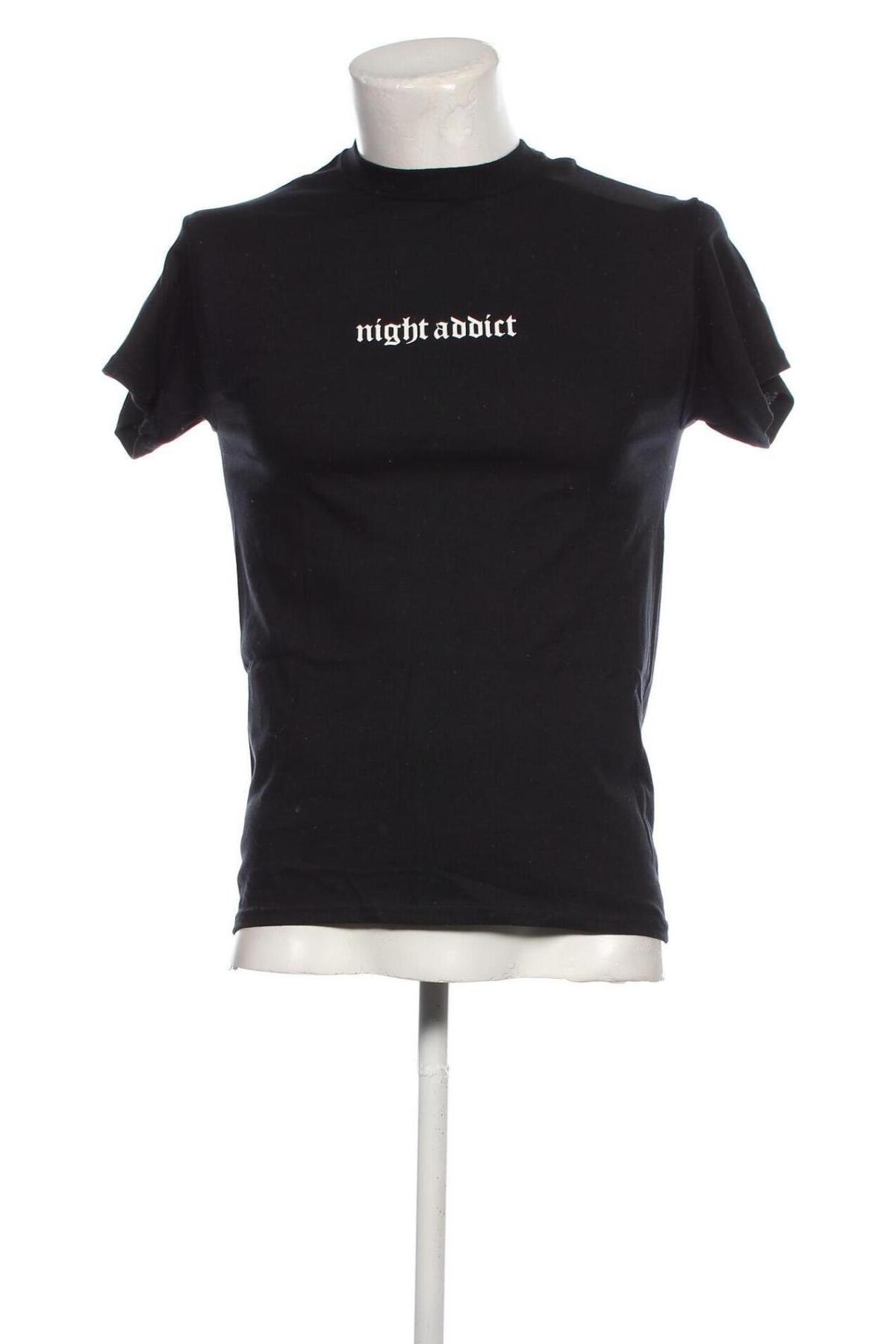 Ανδρικό t-shirt NIGHT ADDICT, Μέγεθος XS, Χρώμα Μαύρο, Τιμή 5,11 €