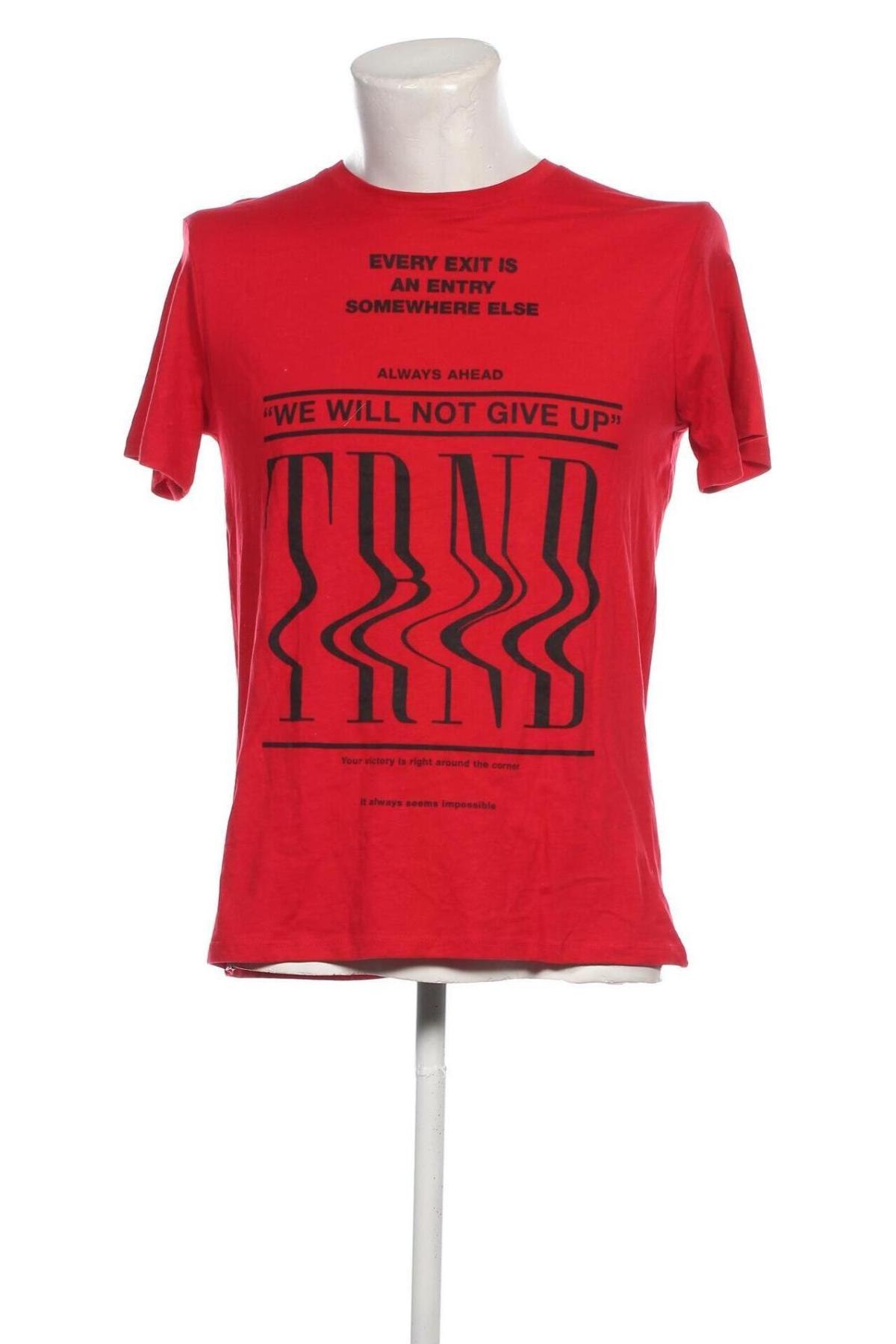 Мъжка тениска Oviesse, Размер L, Цвят Червен, Цена 21,00 лв.