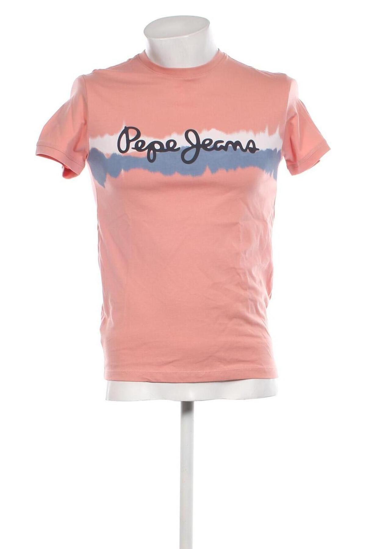 Tricou de bărbați Pepe Jeans, Mărime S, Culoare Roz, Preț 184,21 Lei