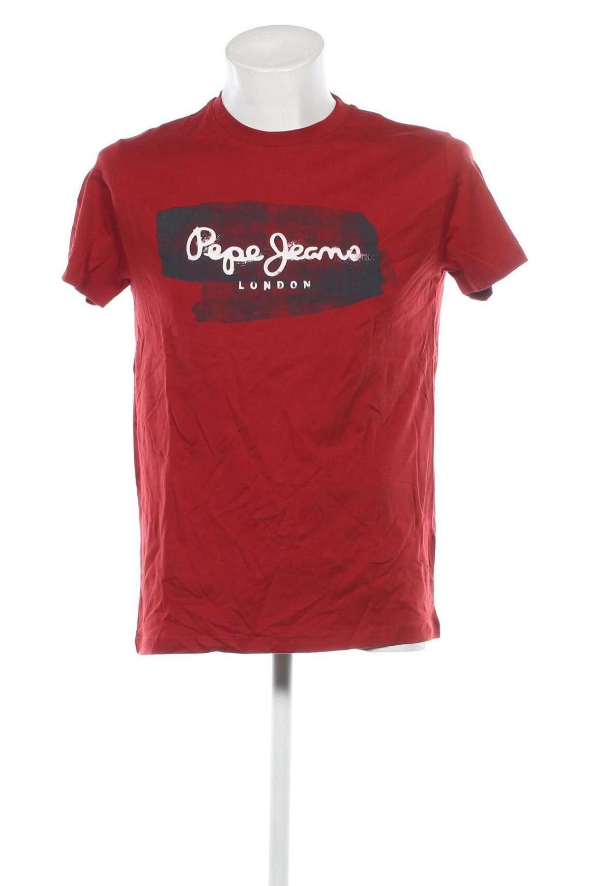 Tricou de bărbați Pepe Jeans, Mărime L, Culoare Roșu, Preț 184,21 Lei