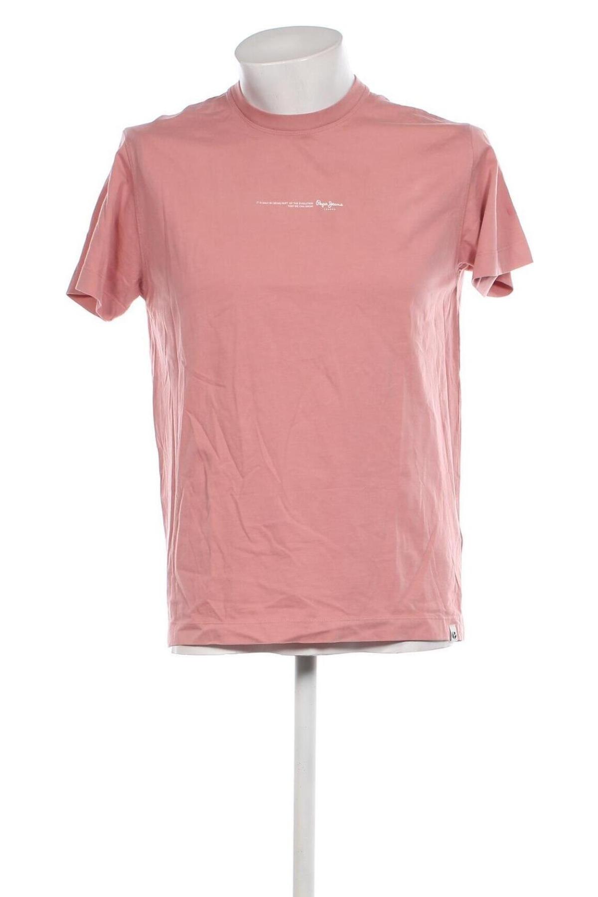 Ανδρικό t-shirt Pepe Jeans, Μέγεθος M, Χρώμα Ρόζ , Τιμή 27,43 €