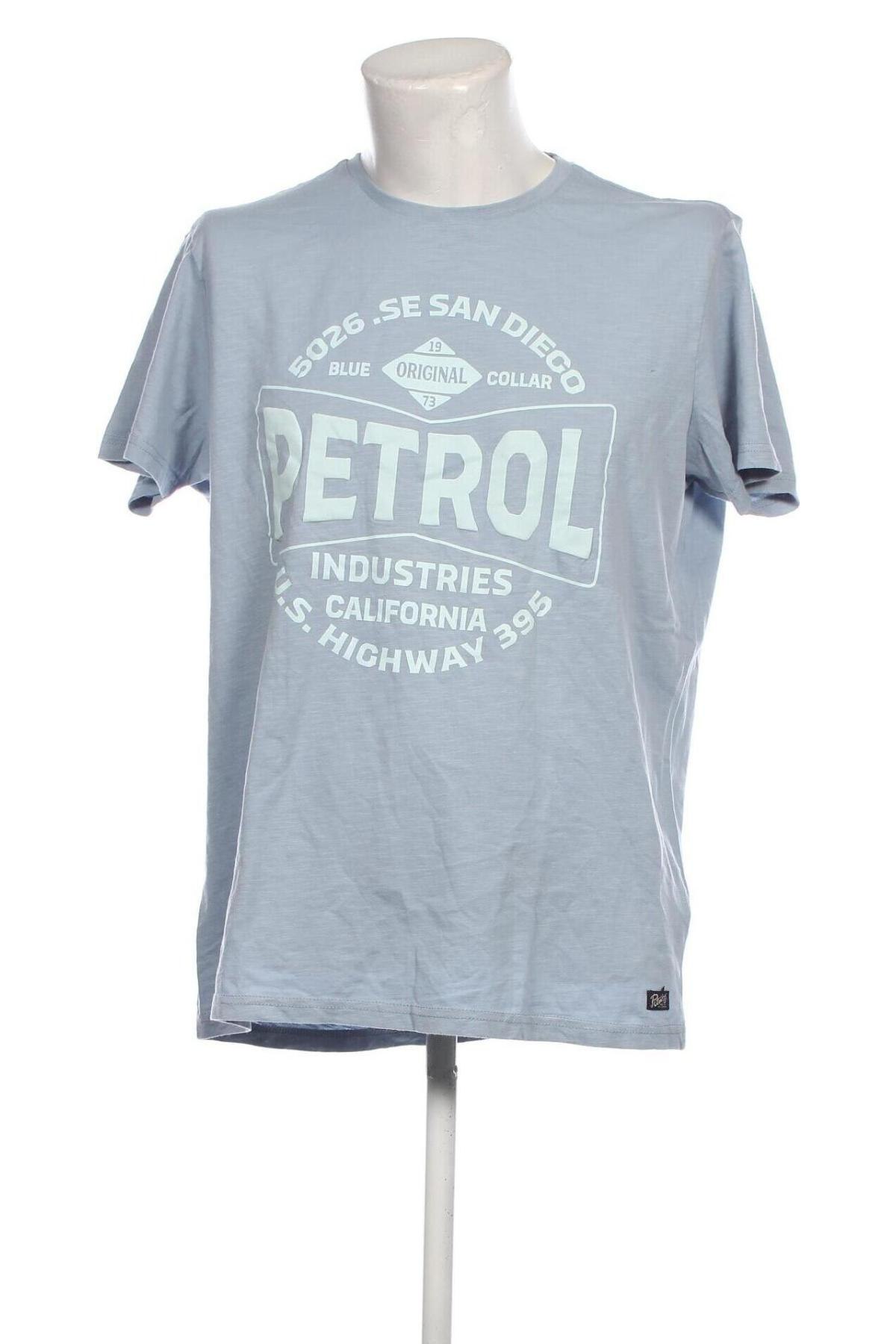Tricou de bărbați Petrol Industries, Mărime XXL, Culoare Albastru, Preț 46,05 Lei
