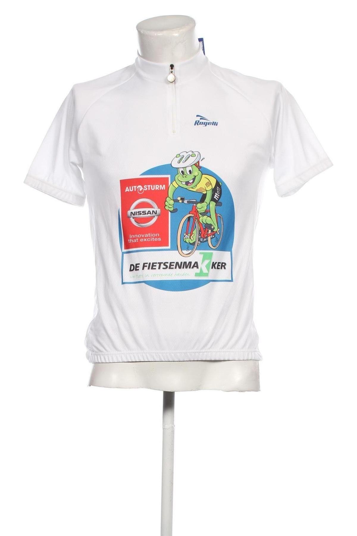 Ανδρικό t-shirt Rogelli, Μέγεθος L, Χρώμα Λευκό, Τιμή 12,25 €