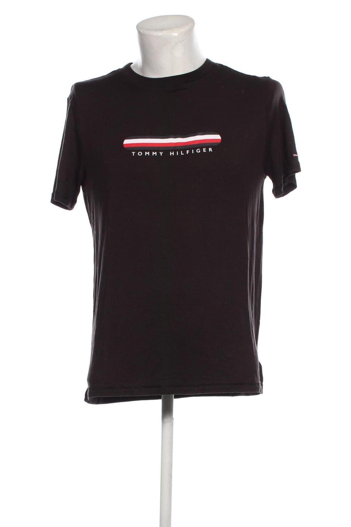 Tricou de bărbați Tommy Hilfiger, Mărime M, Culoare Negru, Preț 236,84 Lei