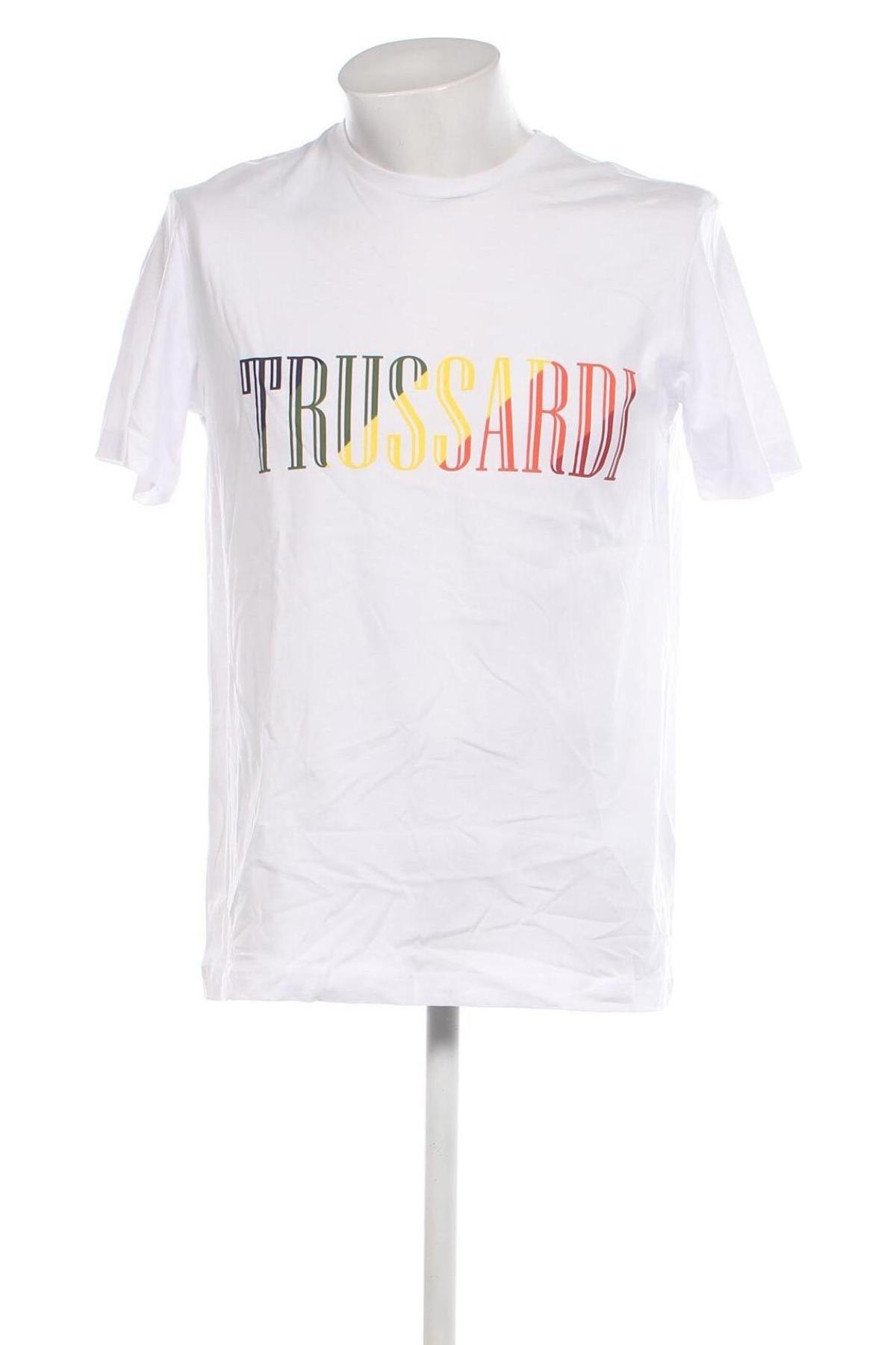 Tricou de bărbați Trussardi, Mărime M, Culoare Alb, Preț 236,84 Lei
