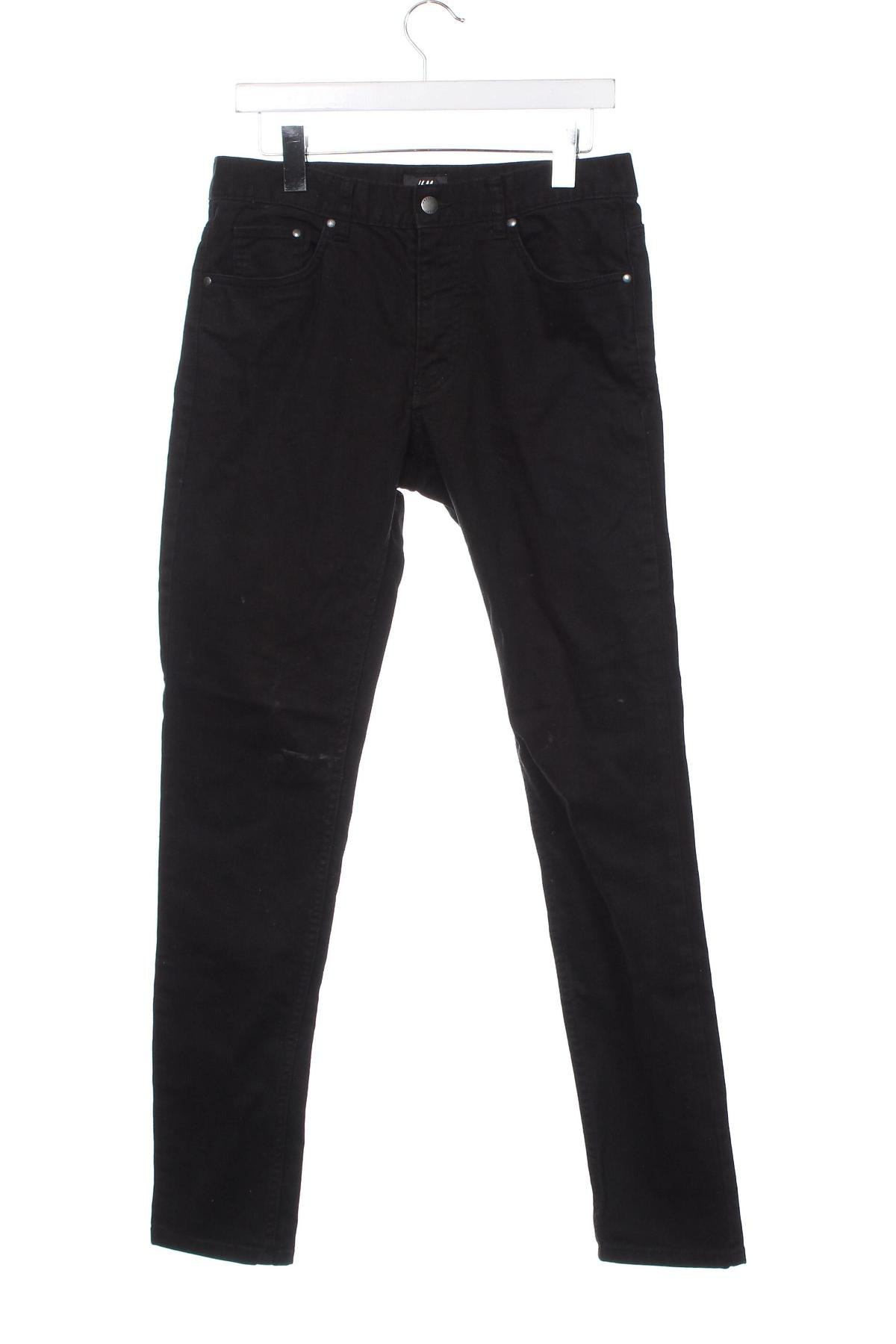 Мъжки дънки H&M, Размер S, Цвят Черен, Цена 14,08 лв.