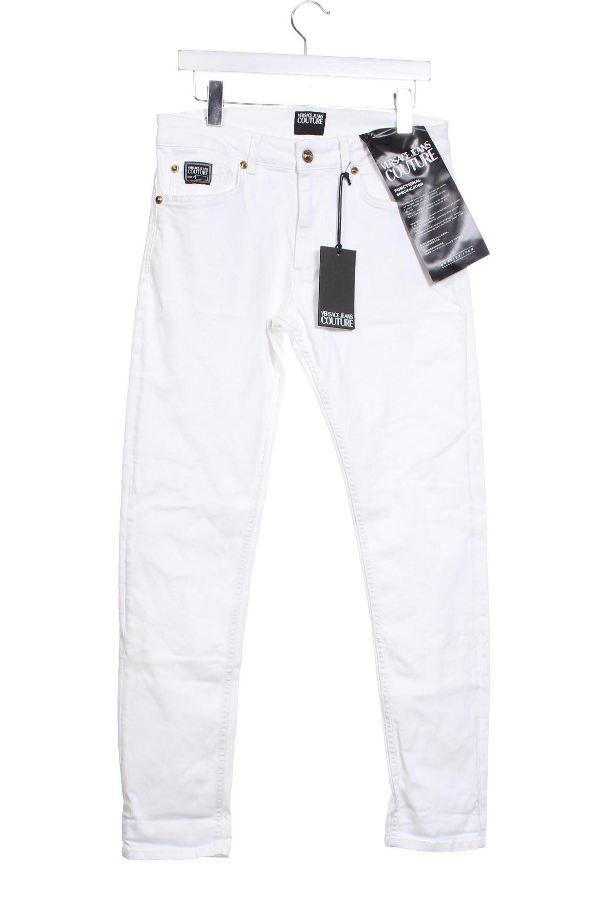 Дамски дънки Versace Jeans, Размер L, Цвят Бял, Цена 185,42 лв.