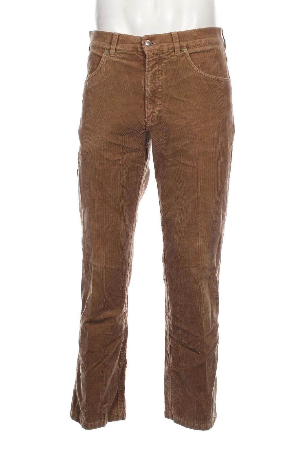 Pantaloni raiați de bărbați Alberto, Mărime M, Culoare Bej, Preț 91,78 Lei
