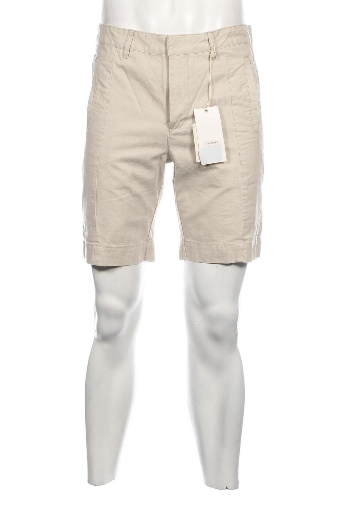 Pantaloni scurți de bărbați Bellfield, Mărime M, Culoare Ecru, Preț 203,95 Lei