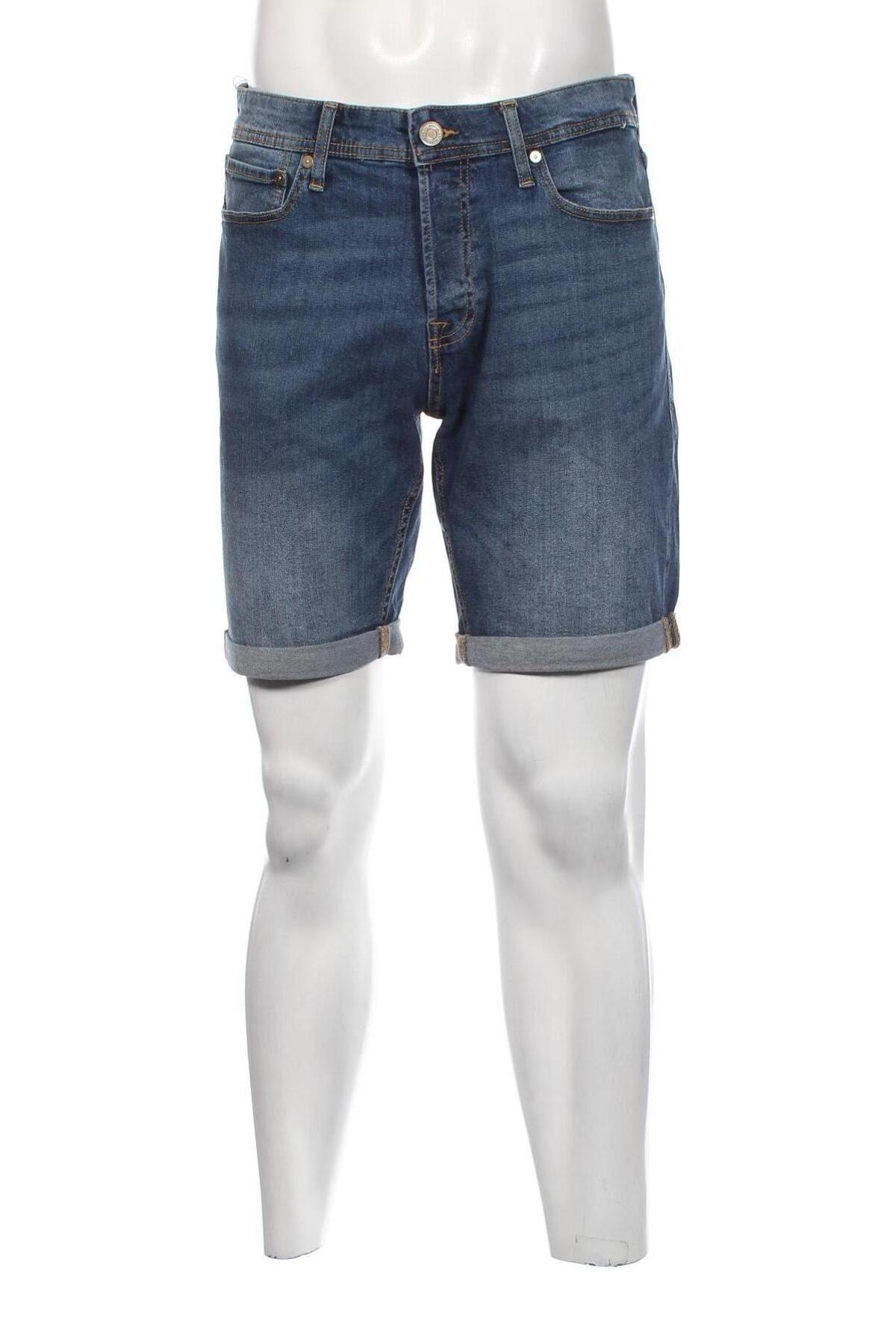 Мъжки къс панталон Jack & Jones, Размер L, Цвят Син, Цена 62,00 лв.