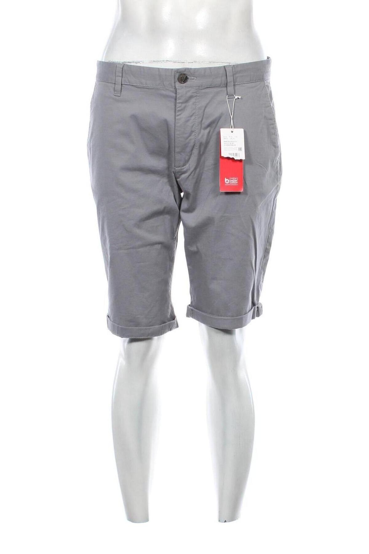 Мъжки къс панталон S.Oliver, Размер M, Цвят Сив, Цена 62,00 лв.