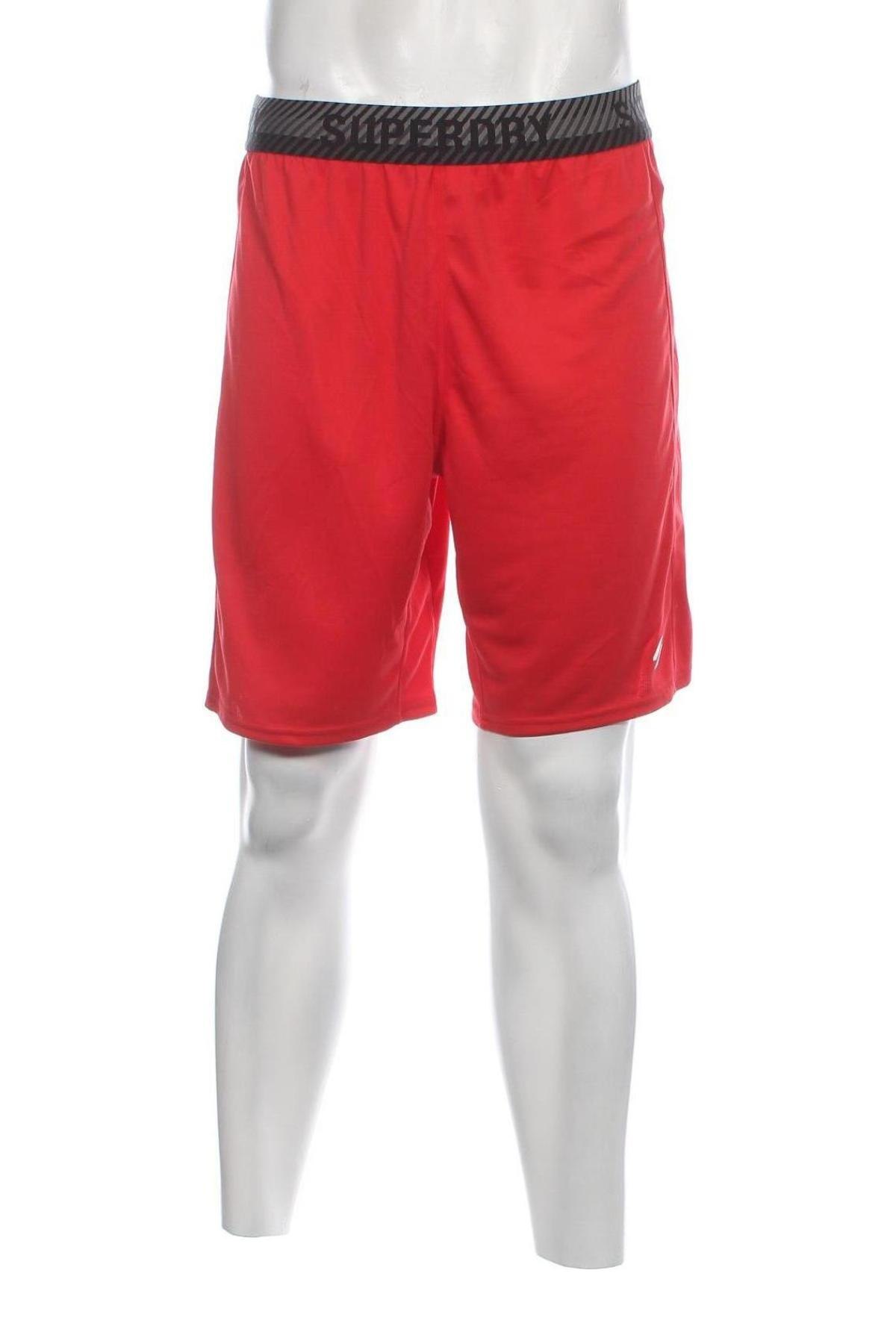 Мъжки къс панталон Superdry, Размер M, Цвят Червен, Цена 28,00 лв.