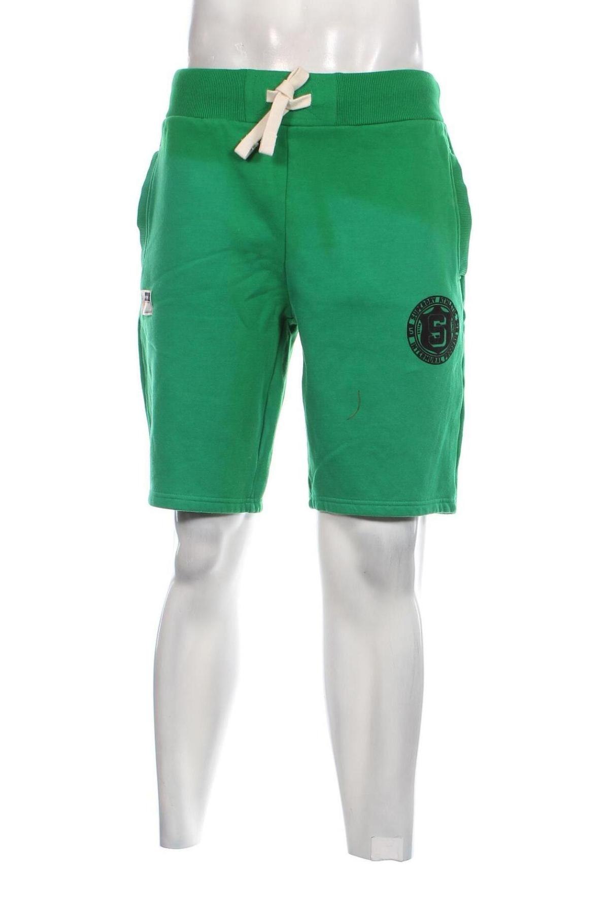 Ανδρικό κοντό παντελόνι Superdry, Μέγεθος L, Χρώμα Πράσινο, Τιμή 39,69 €