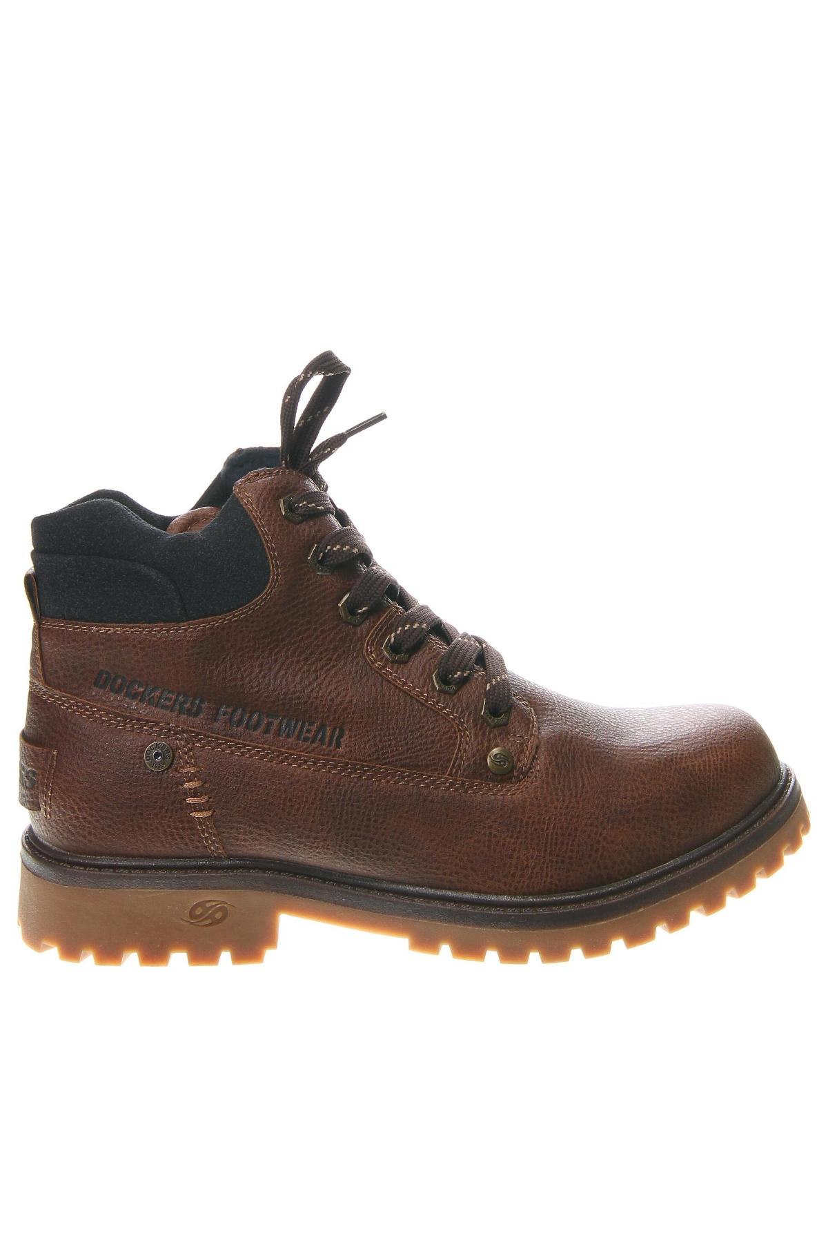 Мъжки обувки Dockers by Gerli, Размер 43, Цвят Кафяв, Цена 29,40 лв.