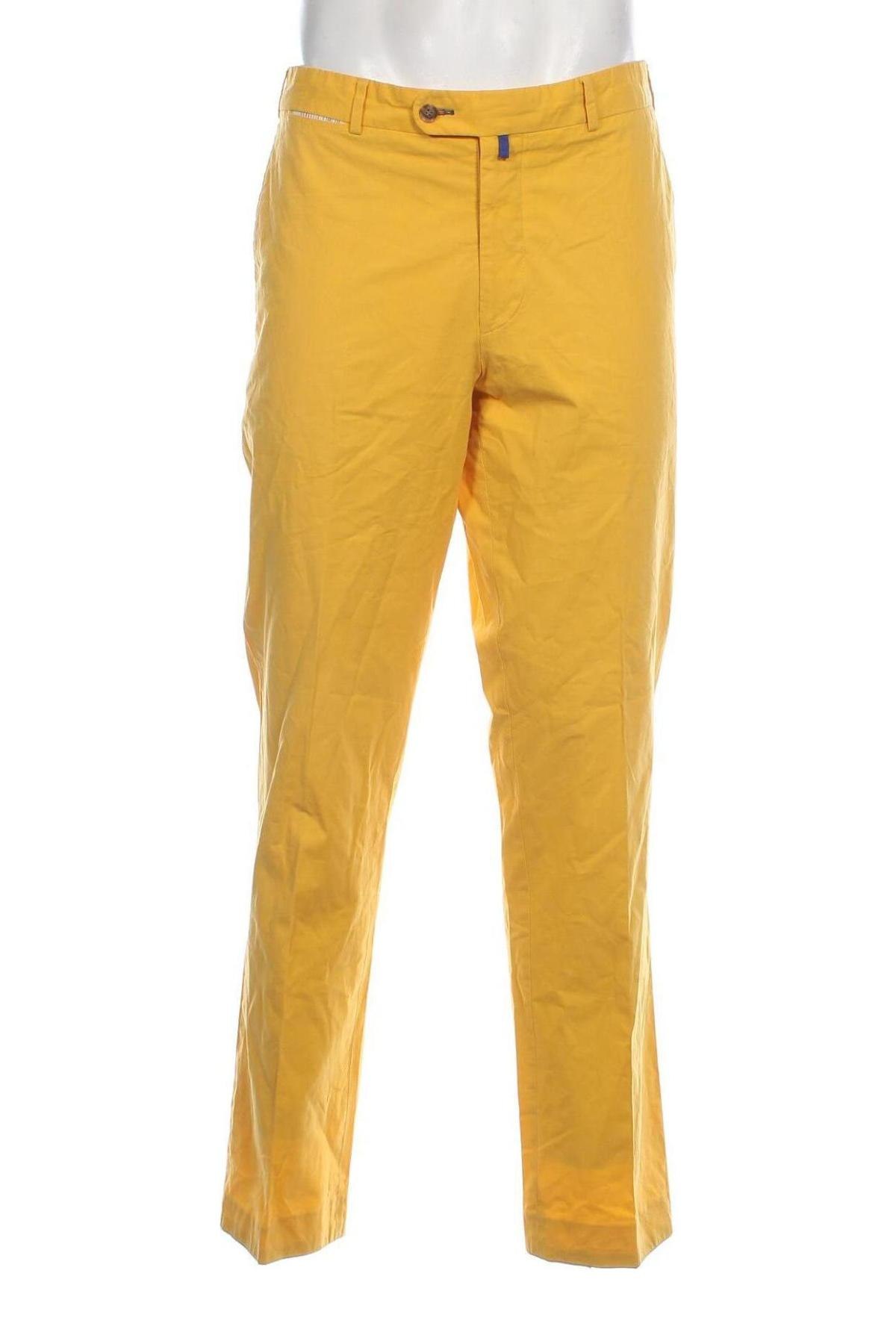 Pantaloni de bărbați, Mărime L, Culoare Galben, Preț 95,39 Lei