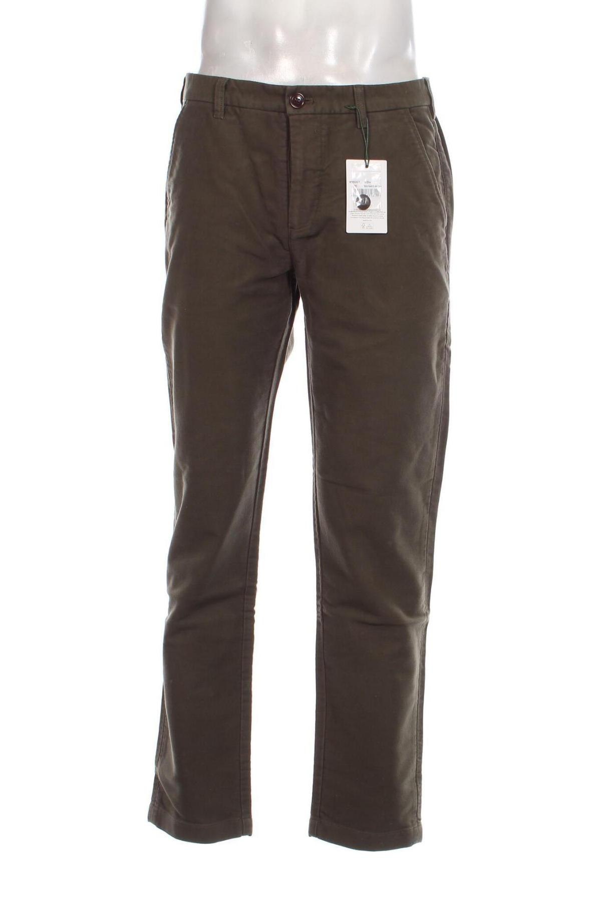 Мъжки панталон Barbour, Размер L, Цвят Зелен, Цена 128,29 лв.