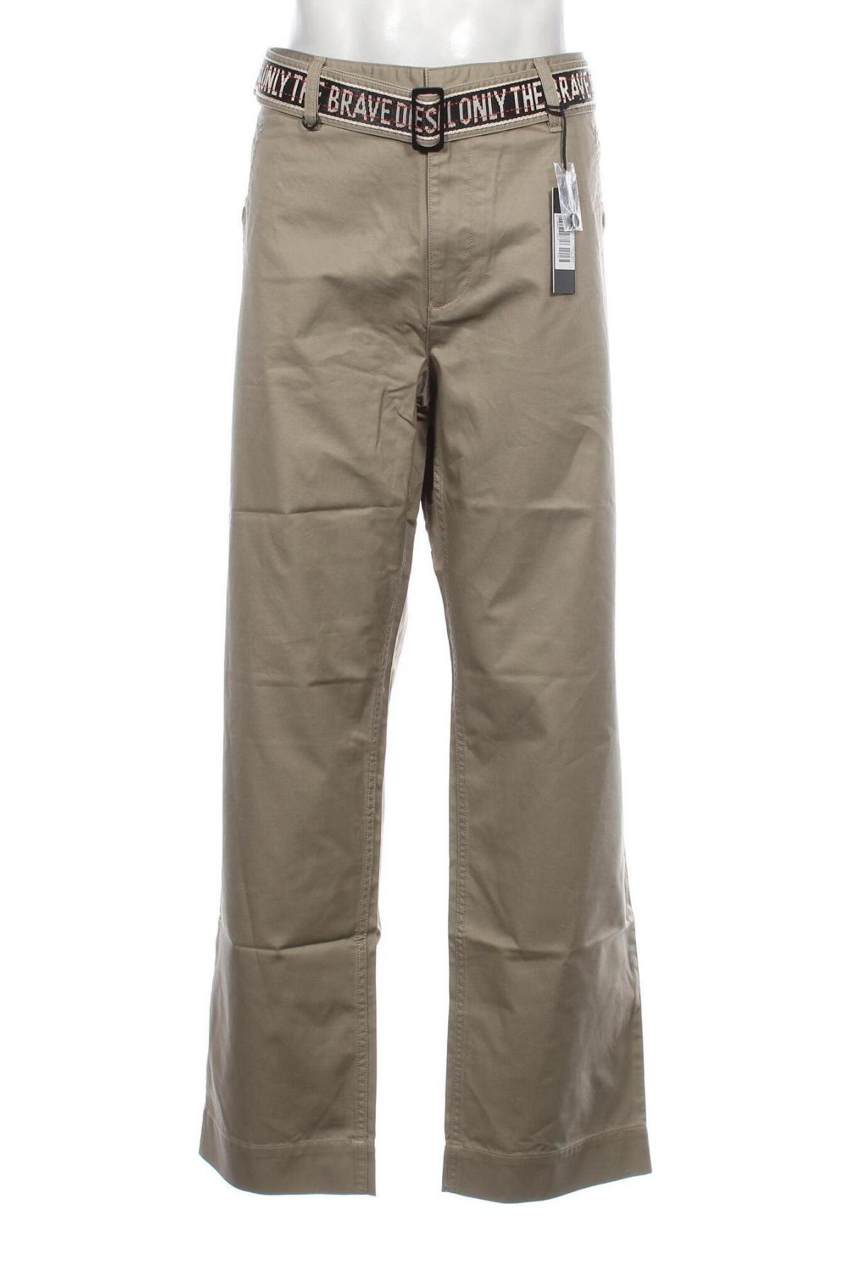 Мъжки панталон Diesel, Размер XXL, Цвят Бежов, Цена 247,95 лв.