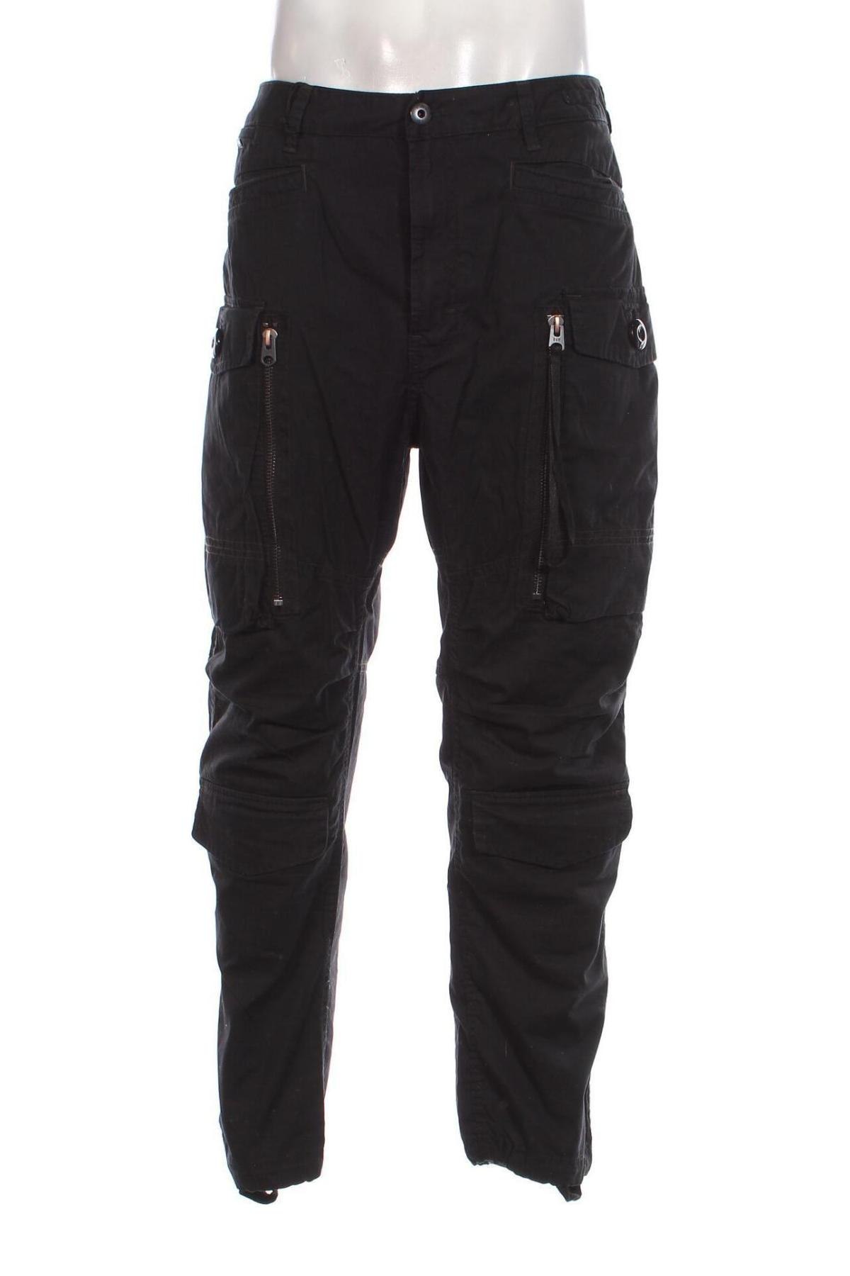Мъжки панталон G-Star Raw, Размер XL, Цвят Черен, Цена 190,00 лв.