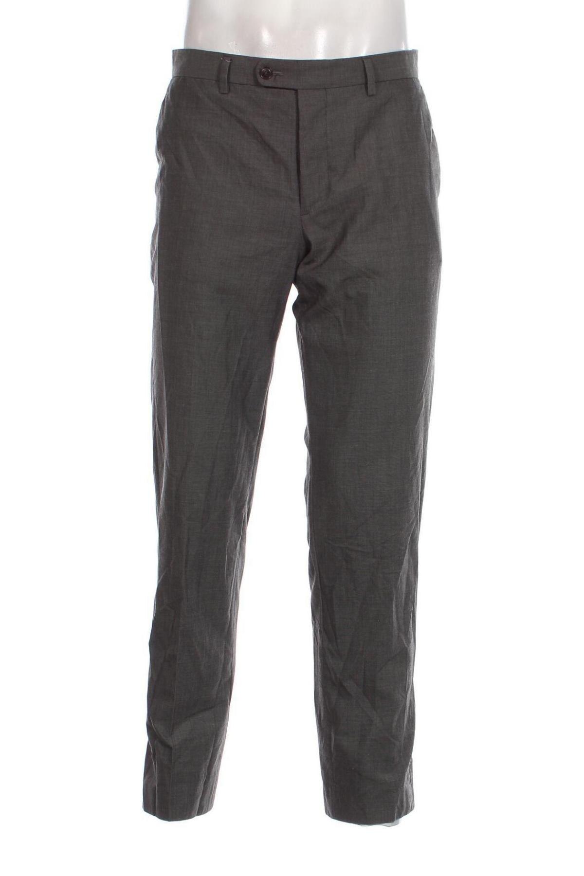 Ανδρικό παντελόνι H.E. By Mango, Μέγεθος L, Χρώμα Γκρί, Τιμή 7,61 €