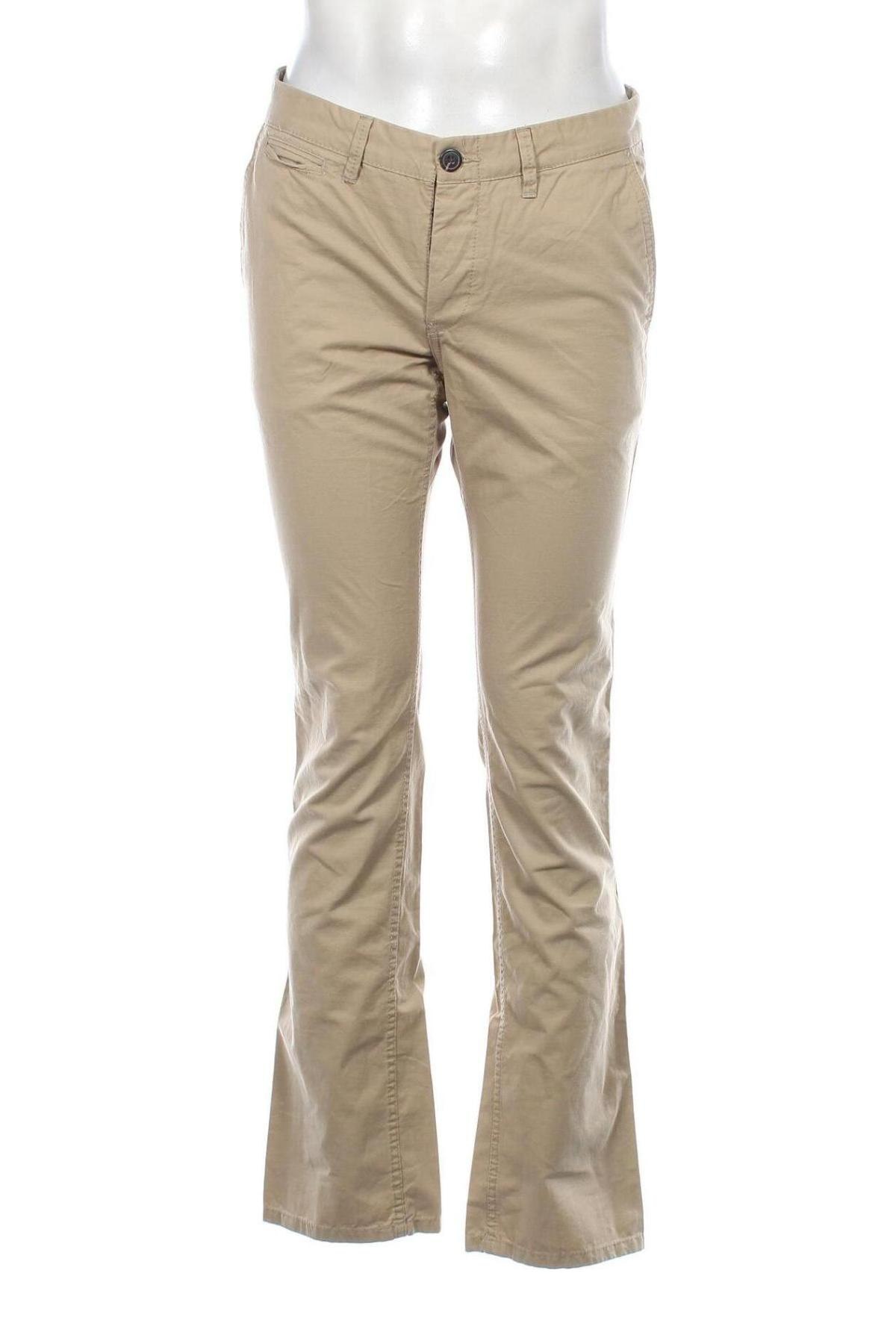 Herrenhose H&M L.O.G.G., Größe M, Farbe Beige, Preis 3,03 €