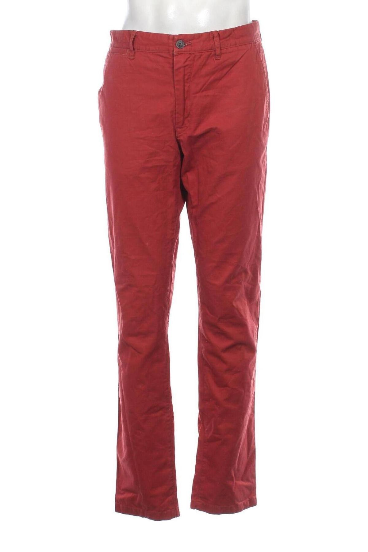 Мъжки панталон H&M L.O.G.G., Размер L, Цвят Червен, Цена 7,54 лв.