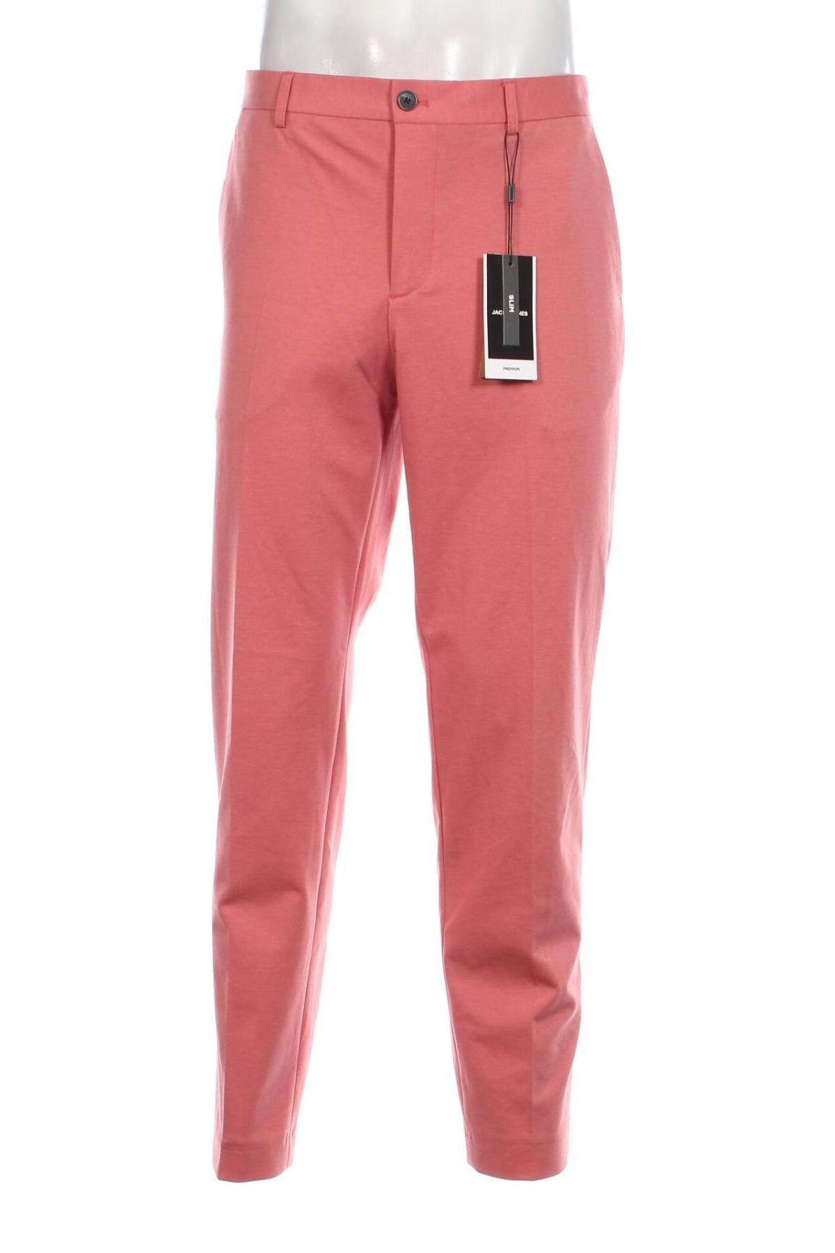 Мъжки панталон Jack & Jones, Размер L, Цвят Розов, Цена 27,90 лв.