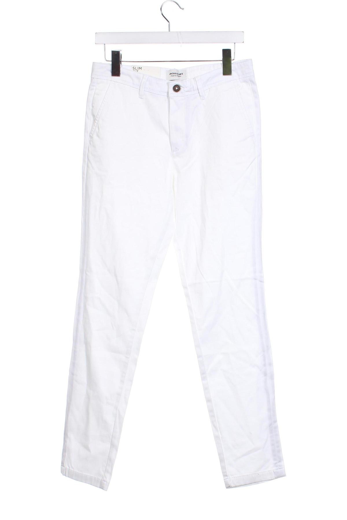 Pantaloni de bărbați Jack & Jones, Mărime M, Culoare Alb, Preț 305,92 Lei
