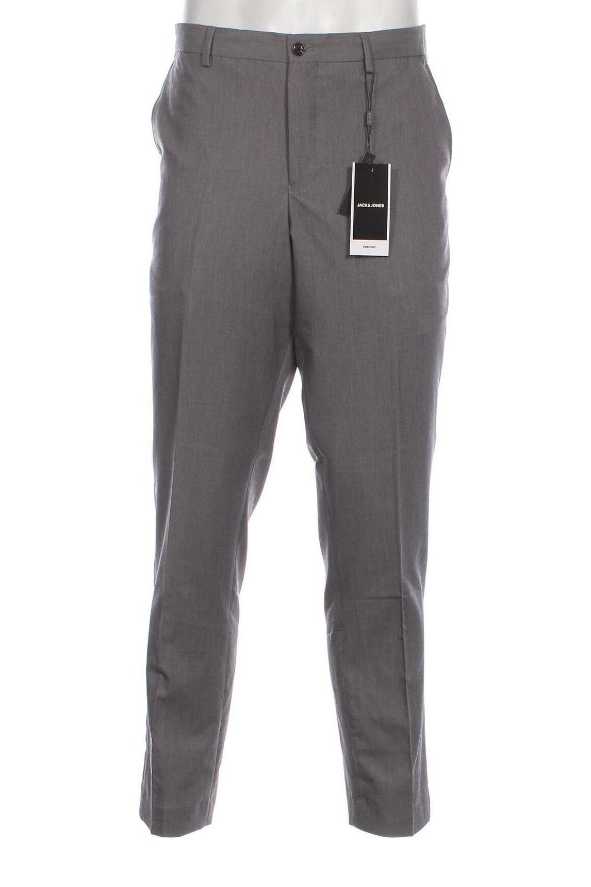Мъжки панталон Jack & Jones, Размер XL, Цвят Сив, Цена 32,55 лв.