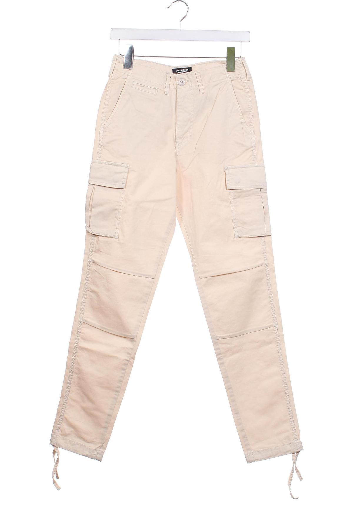Ανδρικό παντελόνι Jack & Jones, Μέγεθος XS, Χρώμα  Μπέζ, Τιμή 47,94 €