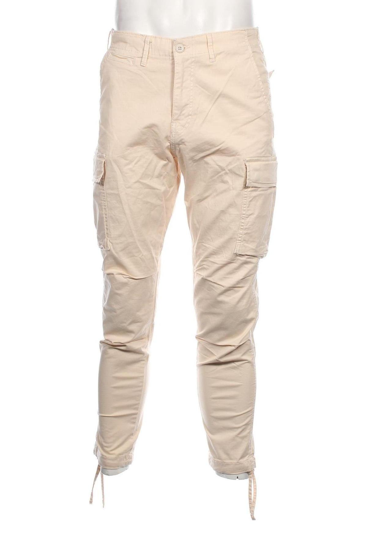 Мъжки панталон Jack & Jones, Размер M, Цвят Бежов, Цена 13,95 лв.