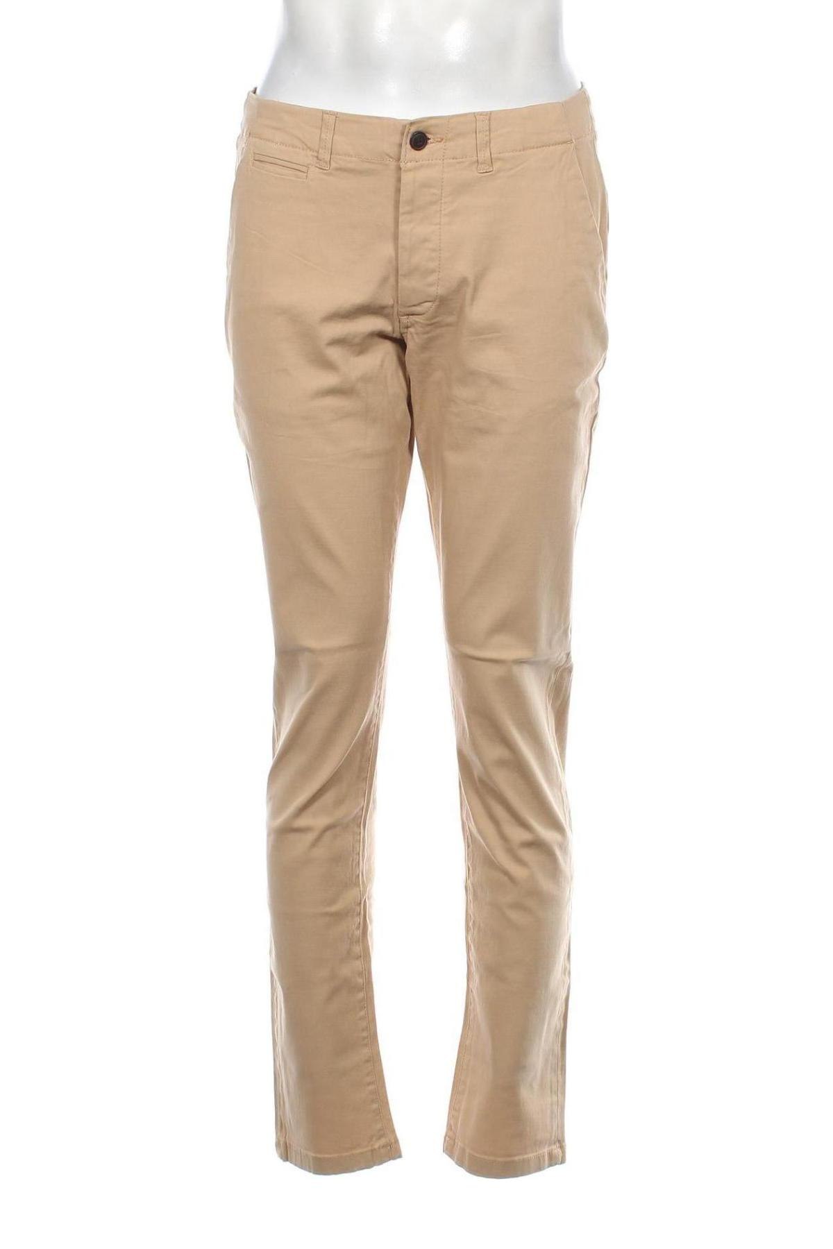 Ανδρικό παντελόνι Jack & Jones, Μέγεθος M, Χρώμα  Μπέζ, Τιμή 16,78 €