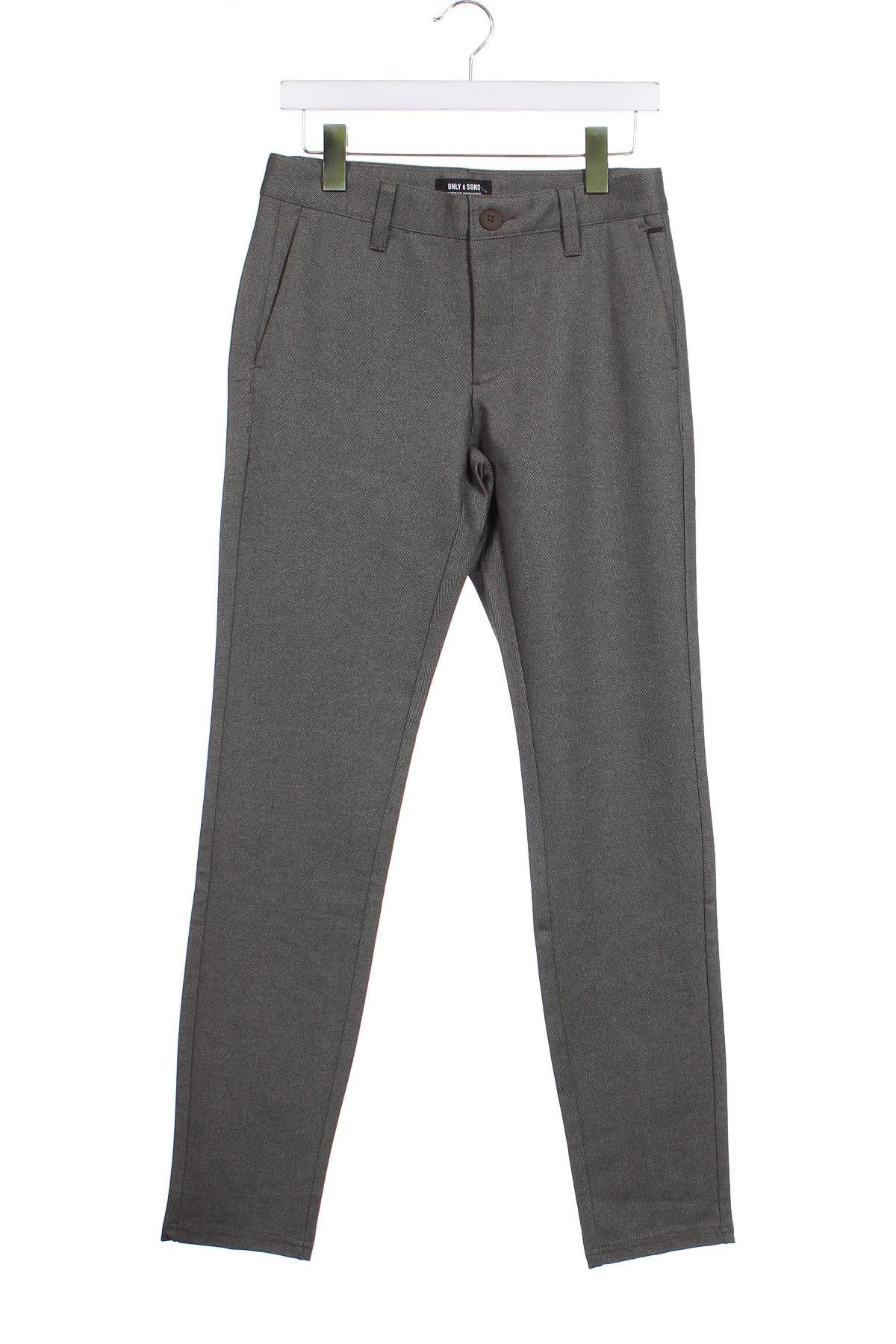 Pantaloni de bărbați Only & Sons, Mărime XS, Culoare Gri, Preț 22,70 Lei