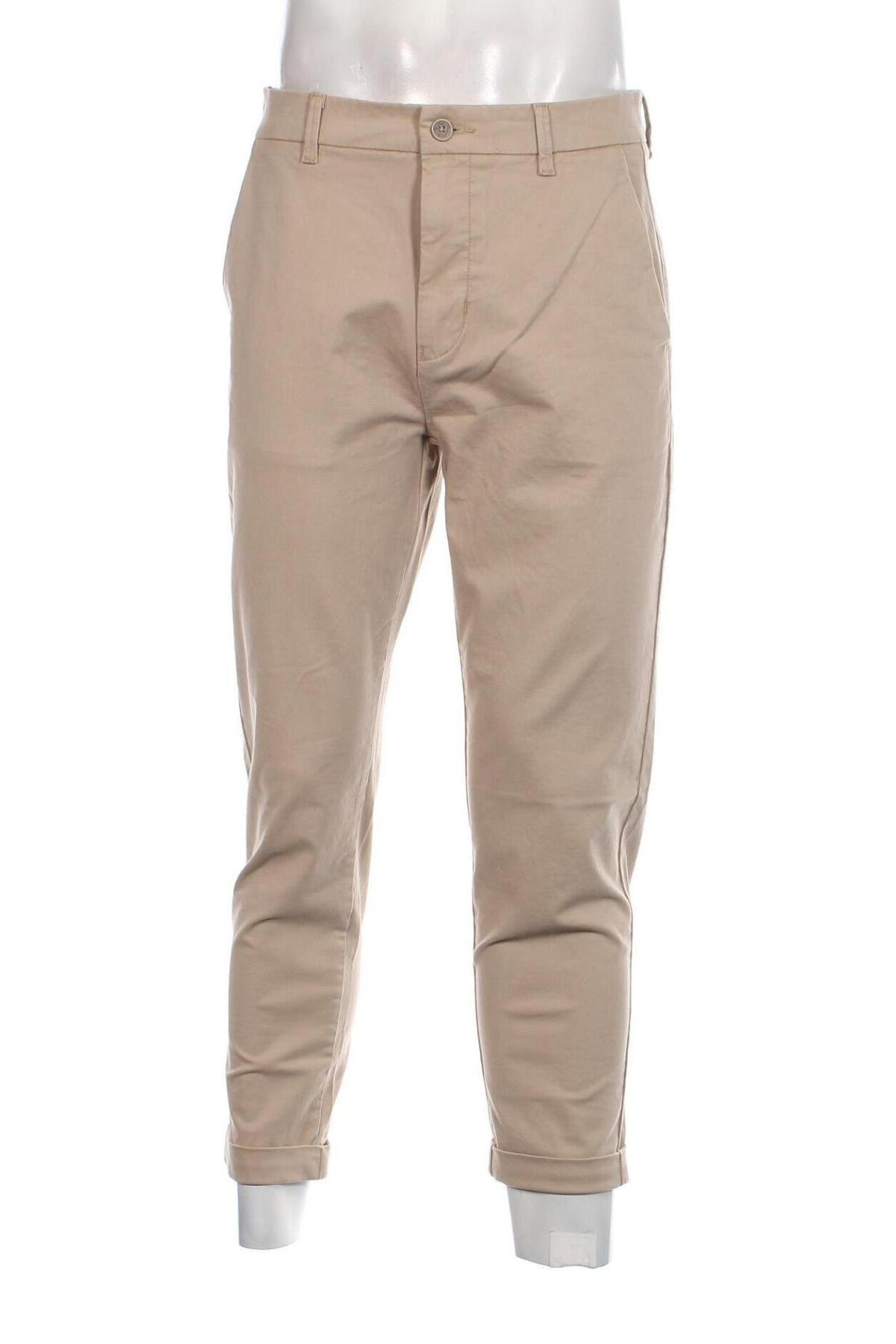 Pantaloni de bărbați Only & Sons, Mărime M, Culoare Bej, Preț 22,70 Lei