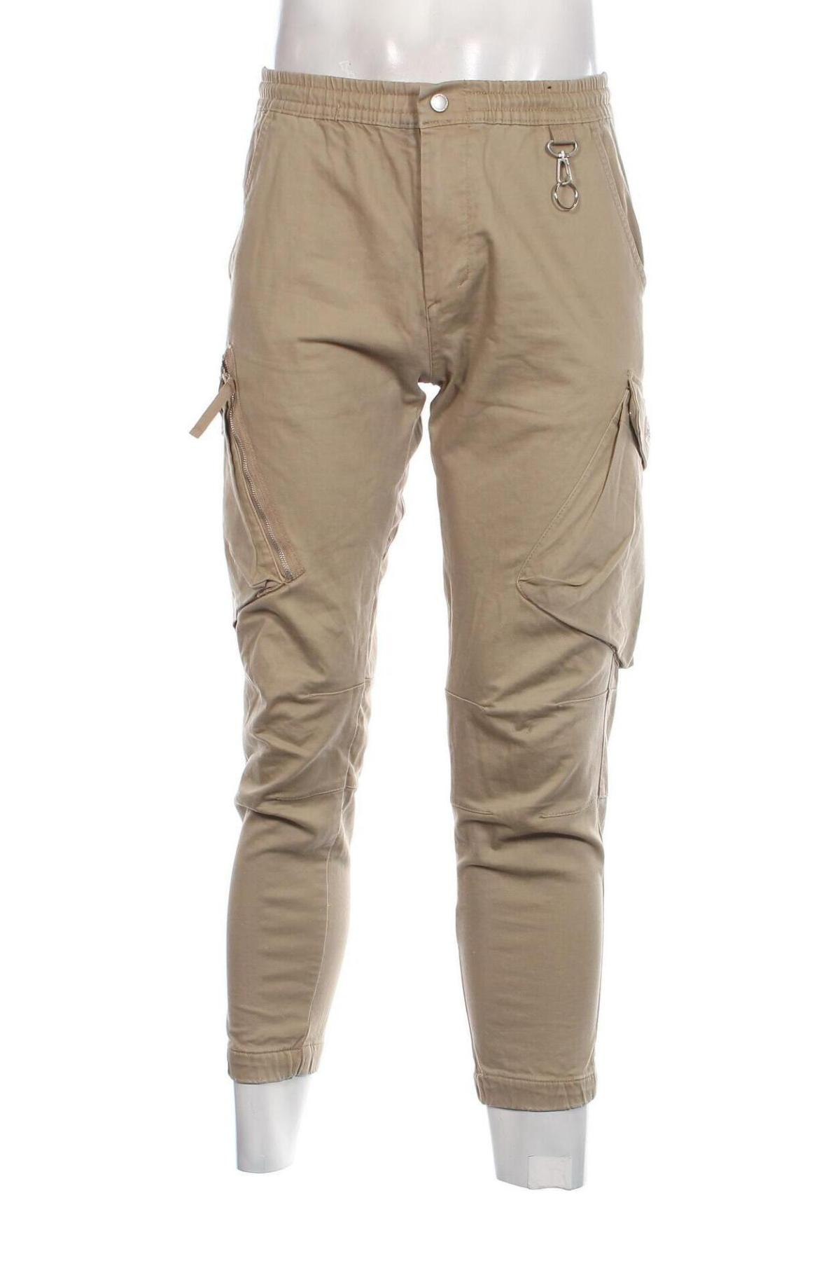 Ανδρικό παντελόνι Pull&Bear, Μέγεθος S, Χρώμα  Μπέζ, Τιμή 10,66 €