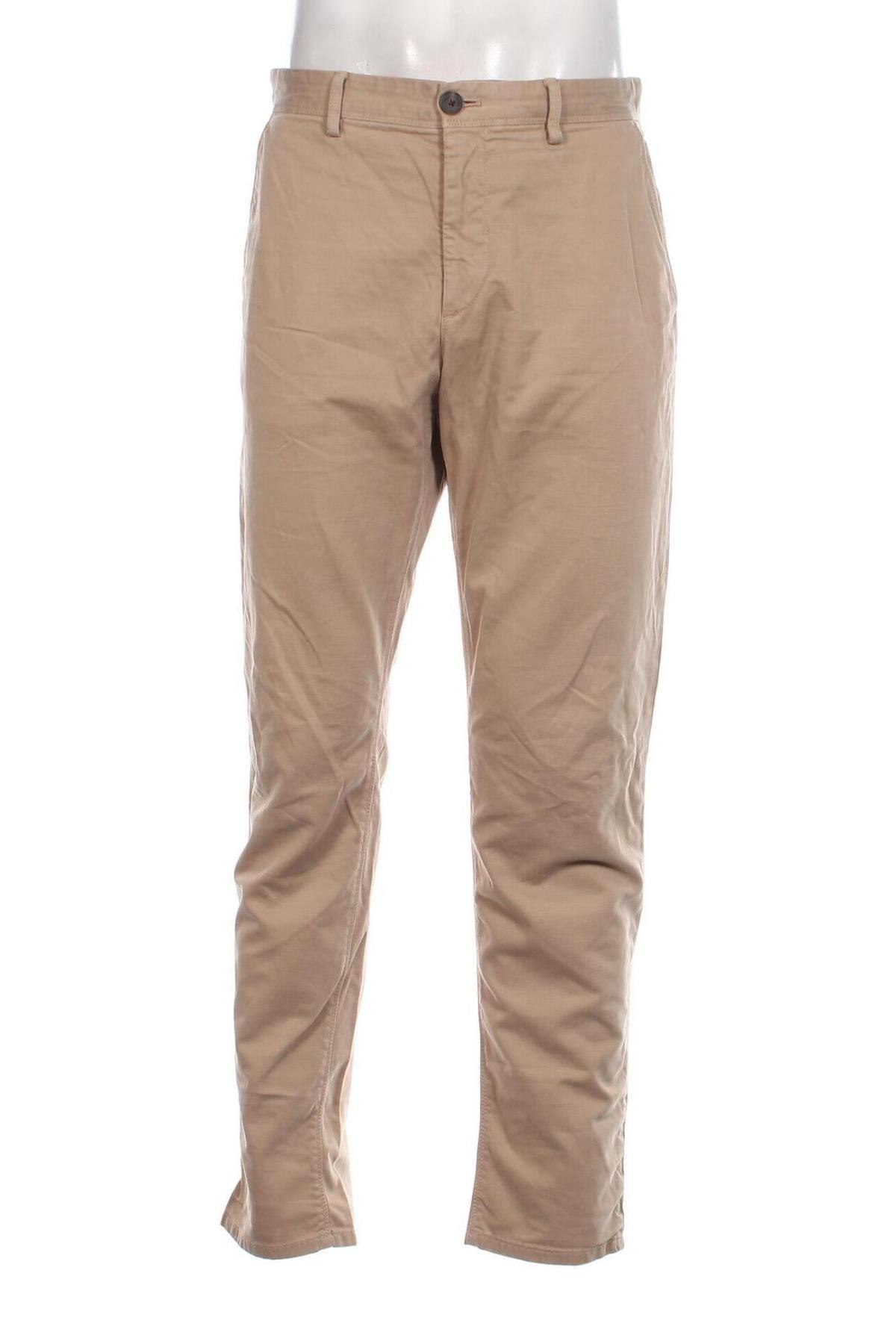 Ανδρικό παντελόνι Selected Homme, Μέγεθος L, Χρώμα  Μπέζ, Τιμή 25,05 €