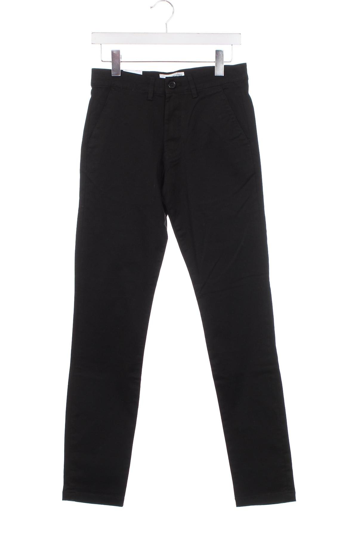 Мъжки панталон Selected Homme, Размер XS, Цвят Черен, Цена 16,20 лв.