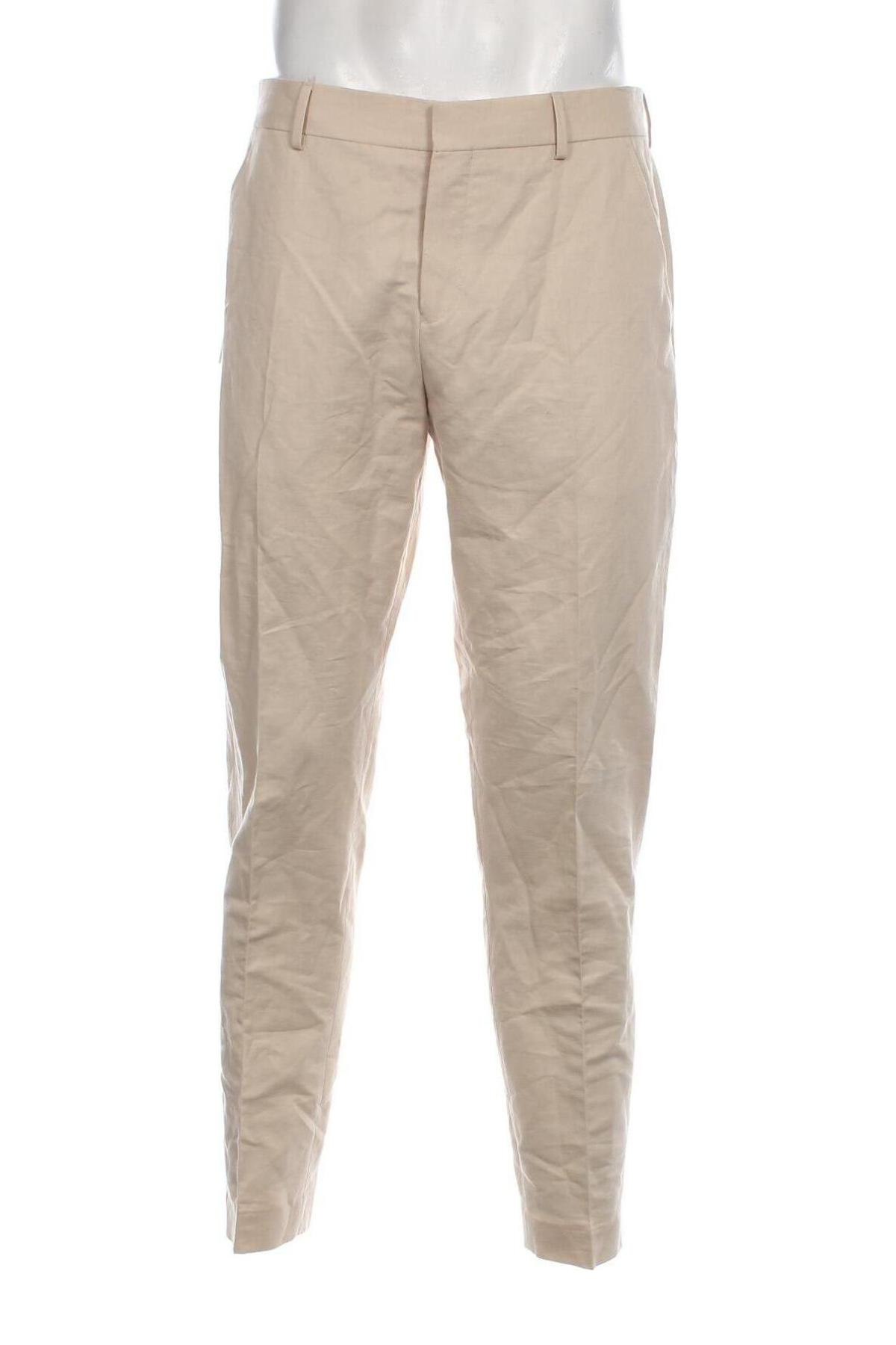 Мъжки панталон Selected Homme, Размер L, Цвят Бежов, Цена 108,00 лв.