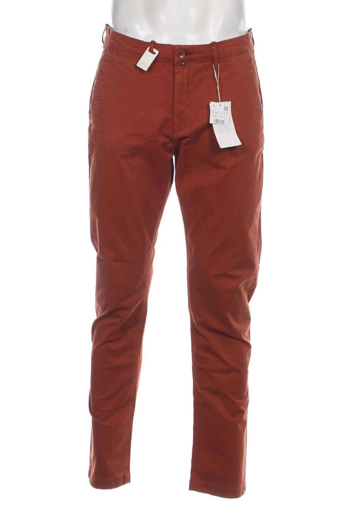 Ανδρικό παντελόνι Springfield, Μέγεθος L, Χρώμα Καφέ, Τιμή 16,78 €