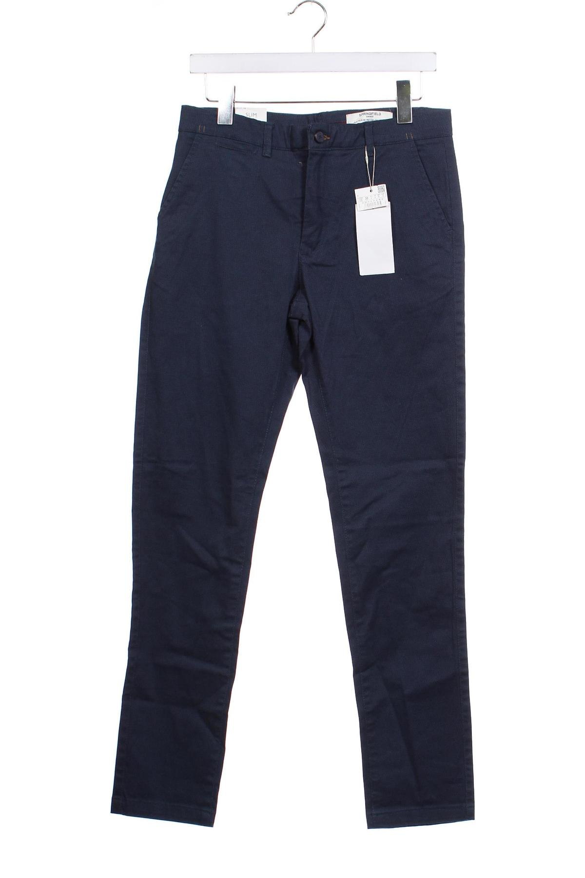 Pánske nohavice  Springfield, Veľkosť M, Farba Modrá, Cena  9,59 €