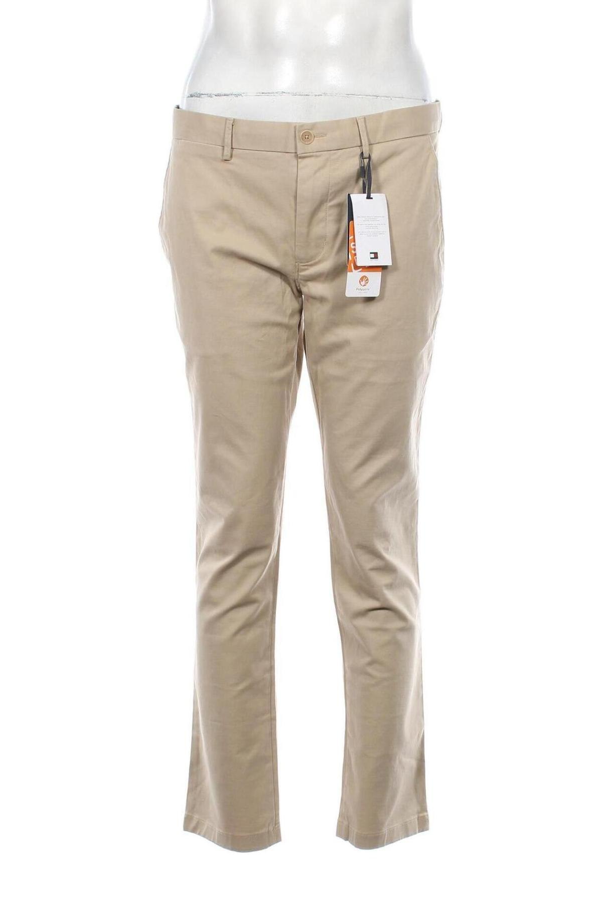 Мъжки панталон Tommy Hilfiger, Размер L, Цвят Бежов, Цена 102,00 лв.