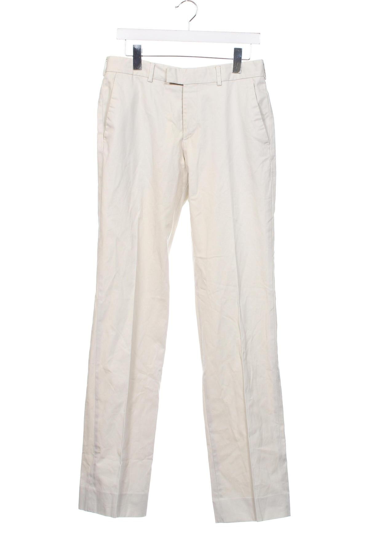 Мъжки панталон Zara, Размер M, Цвят Екрю, Цена 27,00 лв.