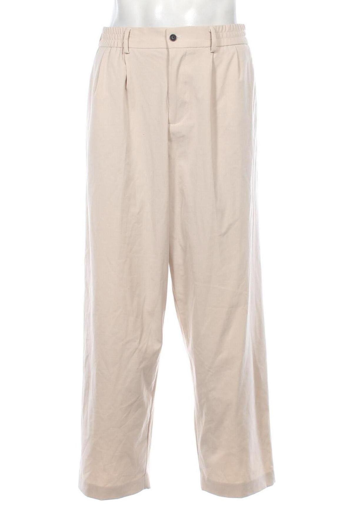 Pantaloni de bărbați Zara, Mărime M, Culoare Bej, Preț 25,76 Lei