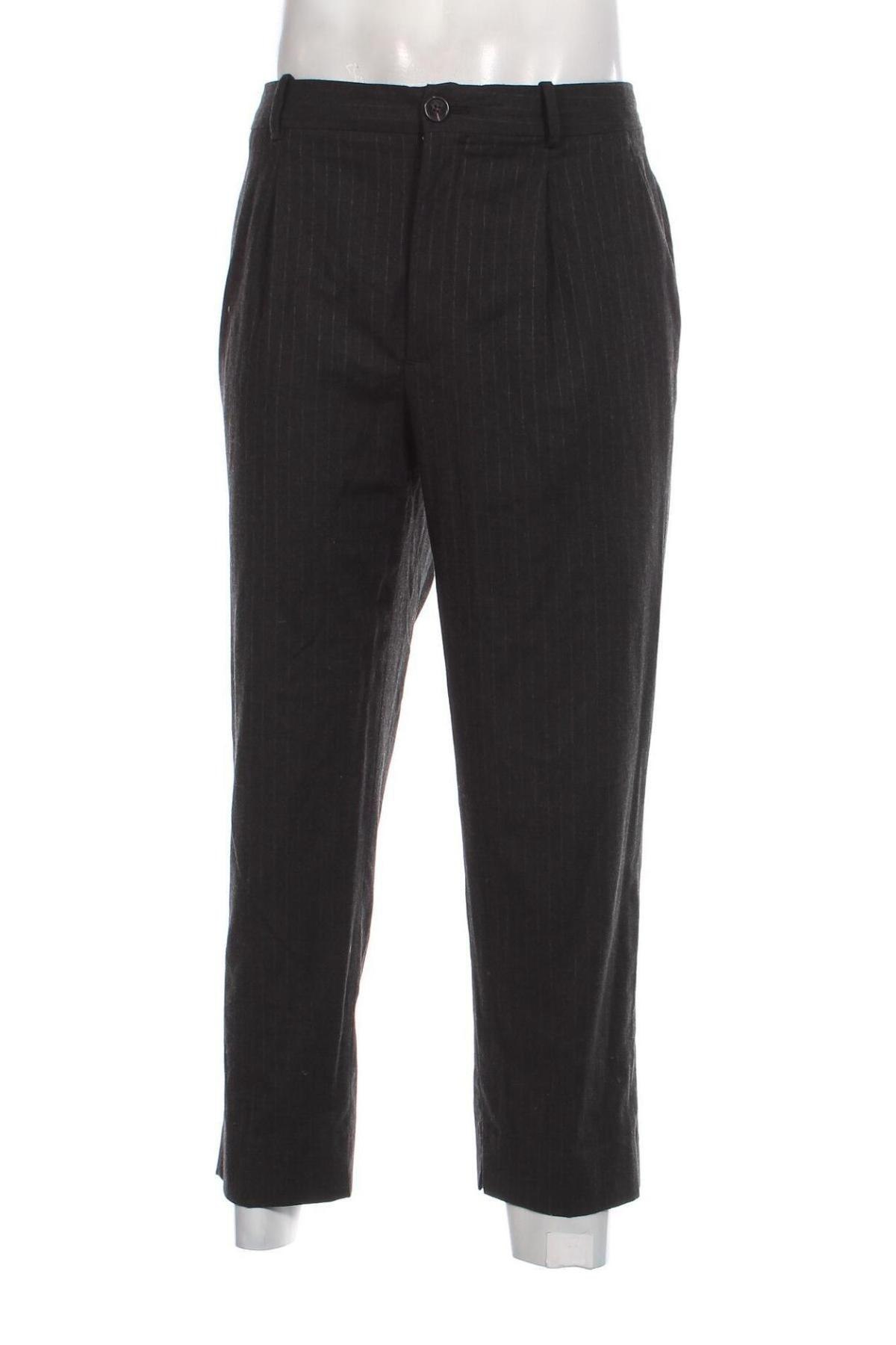 Мъжки панталон Zara, Размер XL, Цвят Сив, Цена 7,56 лв.