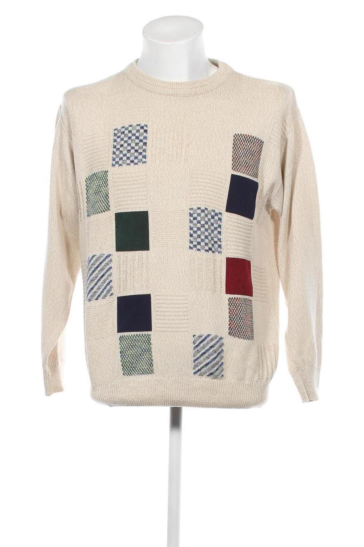 Ανδρικό πουλόβερ, Μέγεθος M, Χρώμα Εκρού, Τιμή 6,82 €