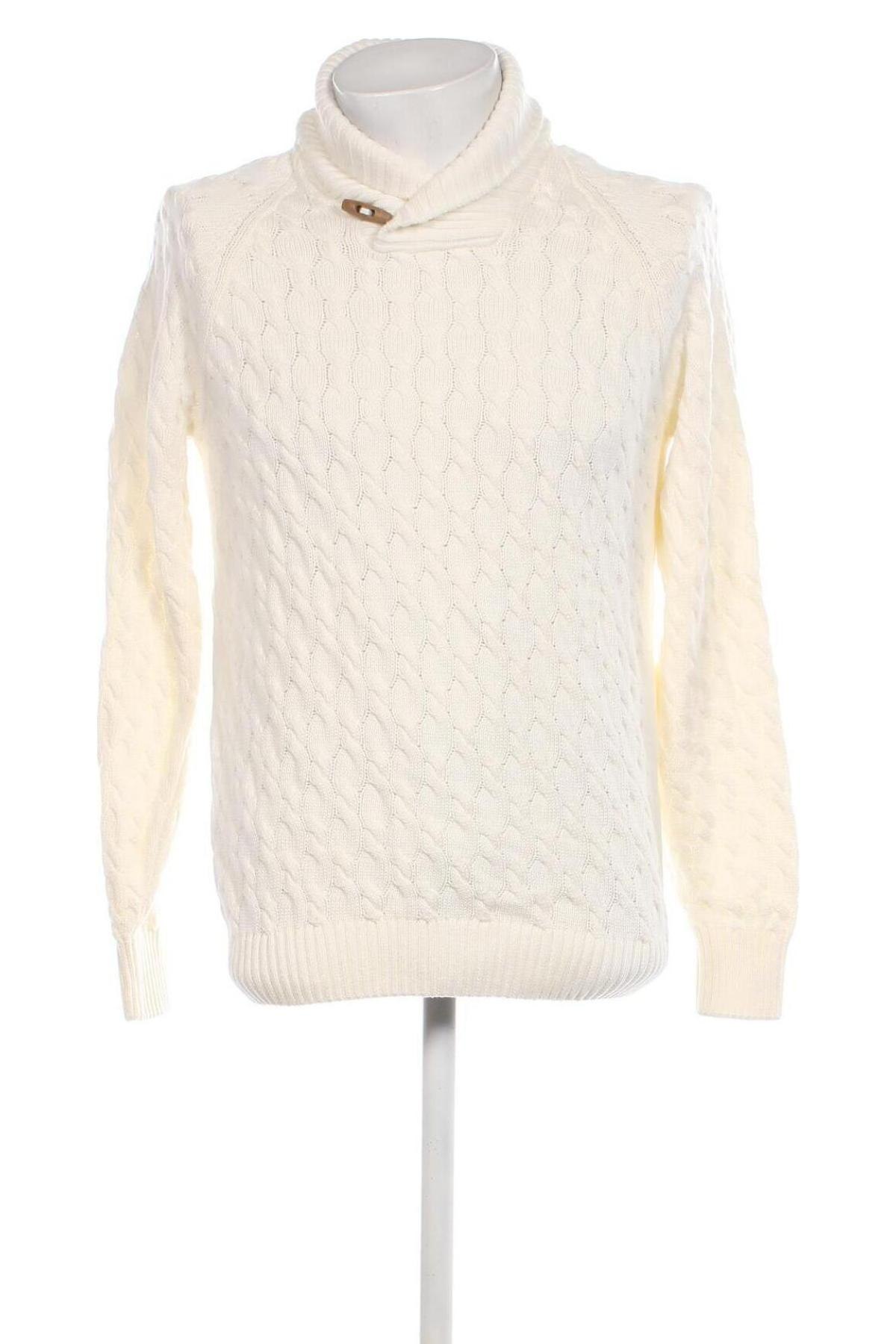 Мъжки пуловер Angelo Litrico, Размер M, Цвят Бял, Цена 14,79 лв.