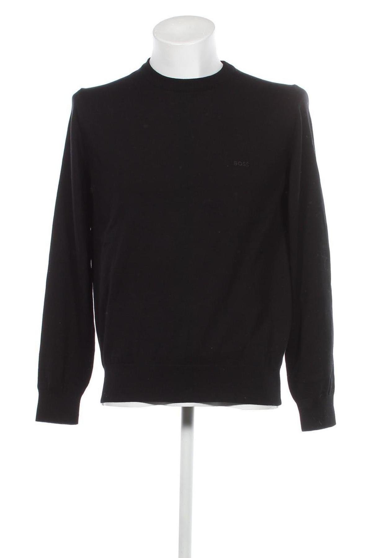 Мъжки пуловер BOSS, Размер M, Цвят Черен, Цена 127,00 лв.