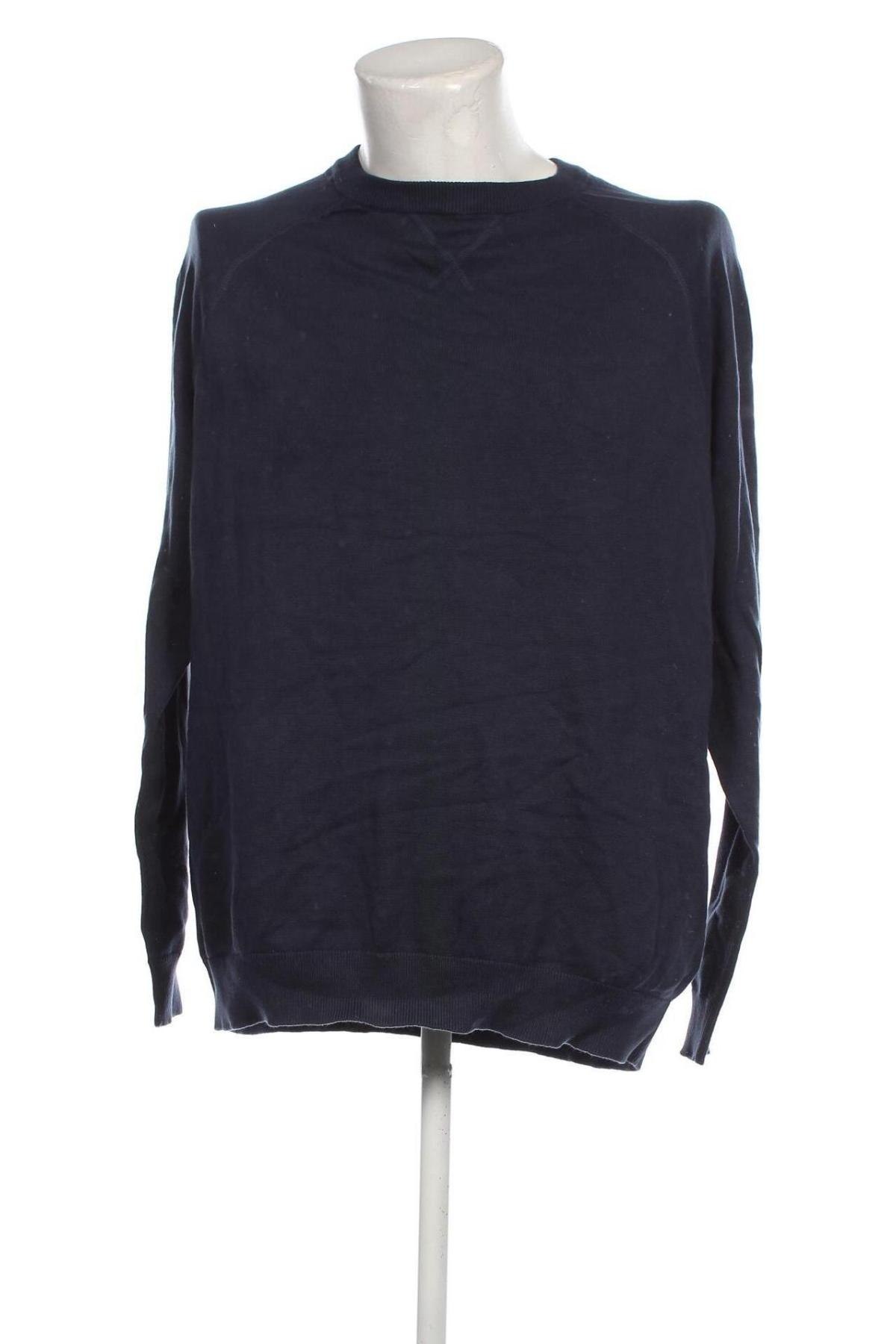 Мъжки пуловер Bpc Bonprix Collection, Размер XXL, Цвят Син, Цена 14,79 лв.