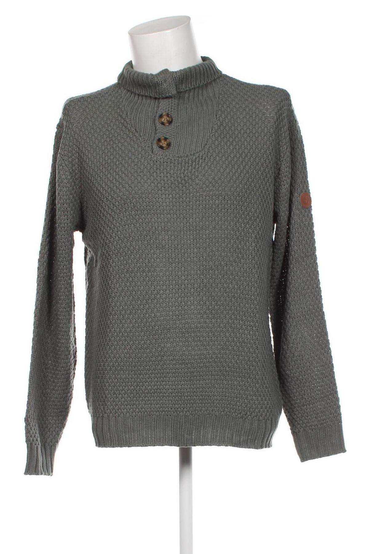 Мъжки пуловер Bpc Bonprix Collection, Размер L, Цвят Зелен, Цена 14,79 лв.