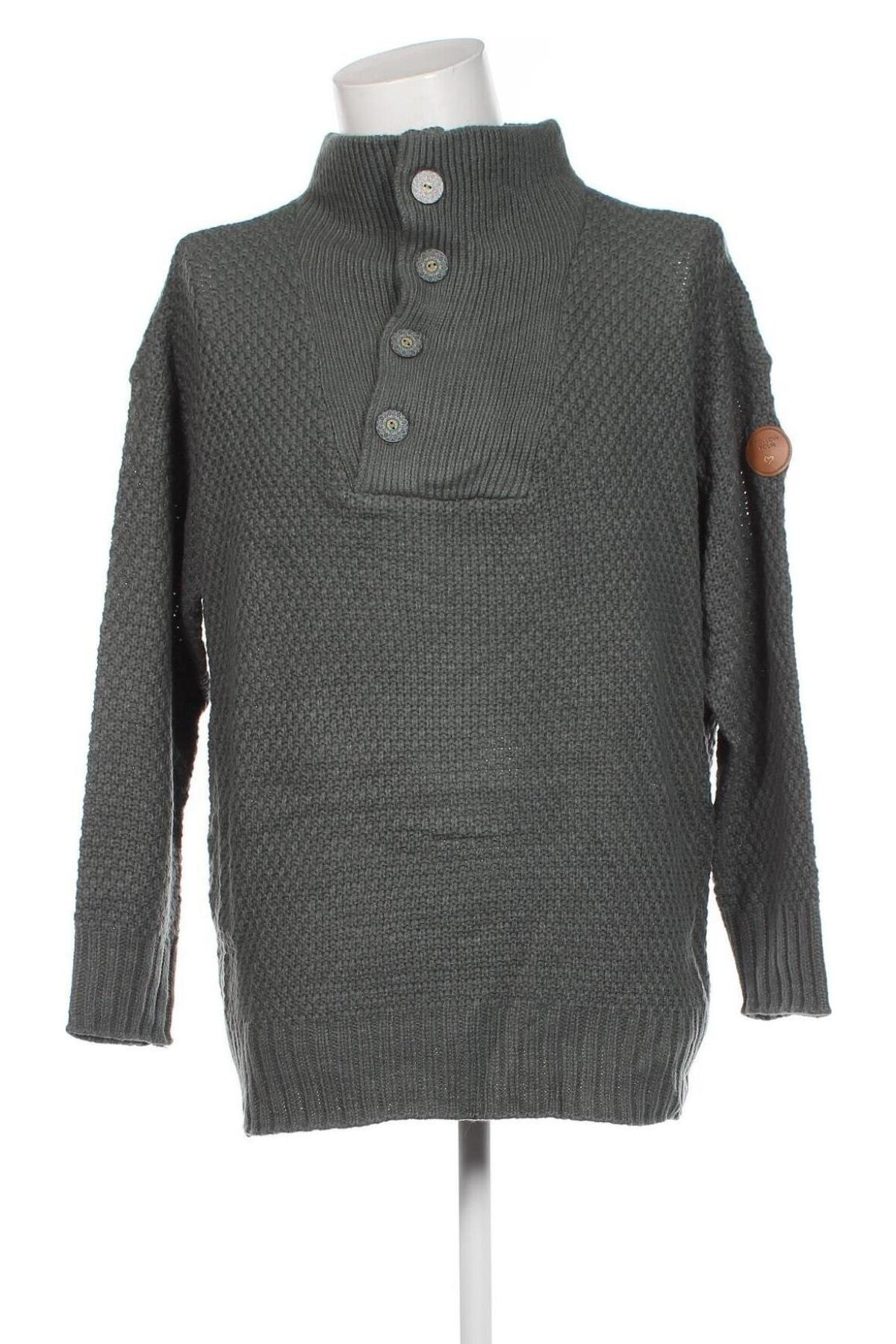 Ανδρικό πουλόβερ Bpc Bonprix Collection, Μέγεθος XL, Χρώμα Πράσινο, Τιμή 9,15 €