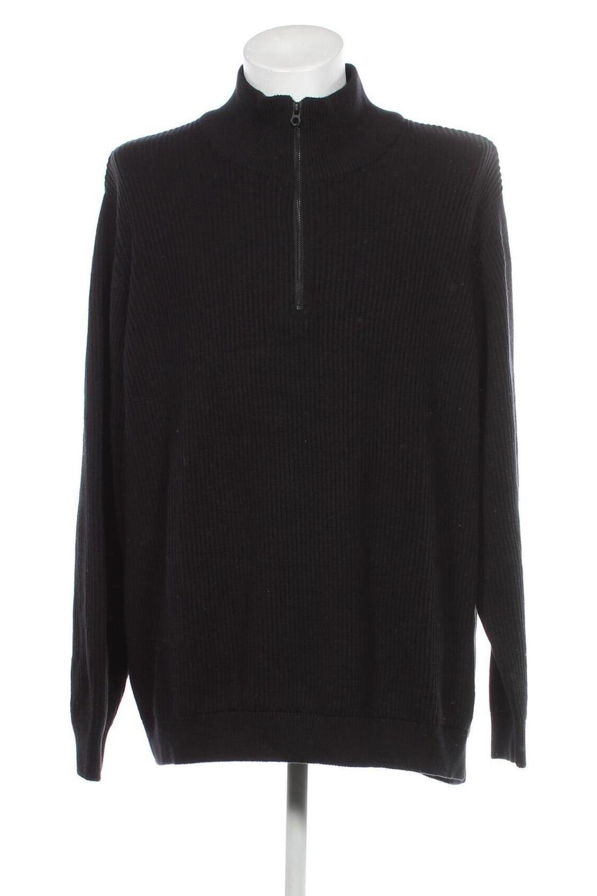 Мъжки пуловер C&A, Размер XXL, Цвят Черен, Цена 6,38 лв.